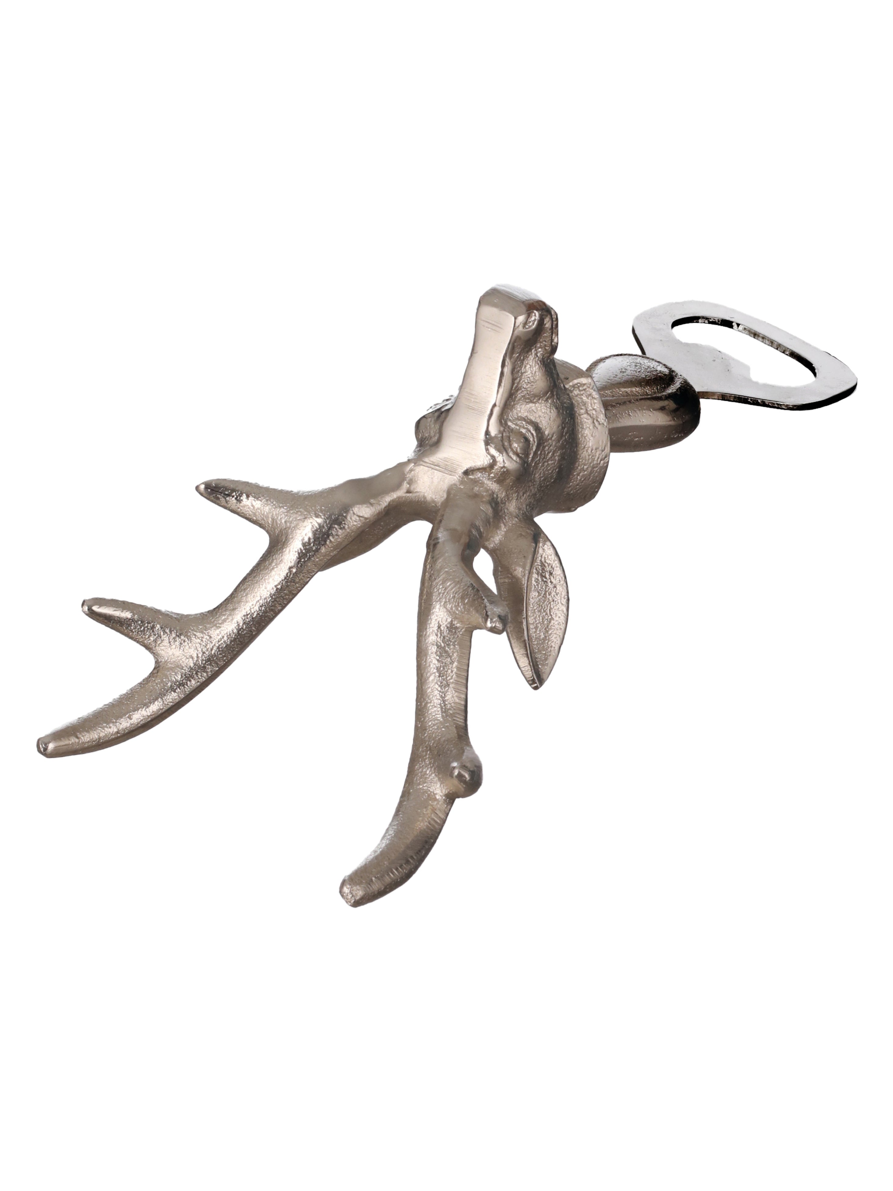 Silver Stag Elegance: Premium Deer Bottle Opener