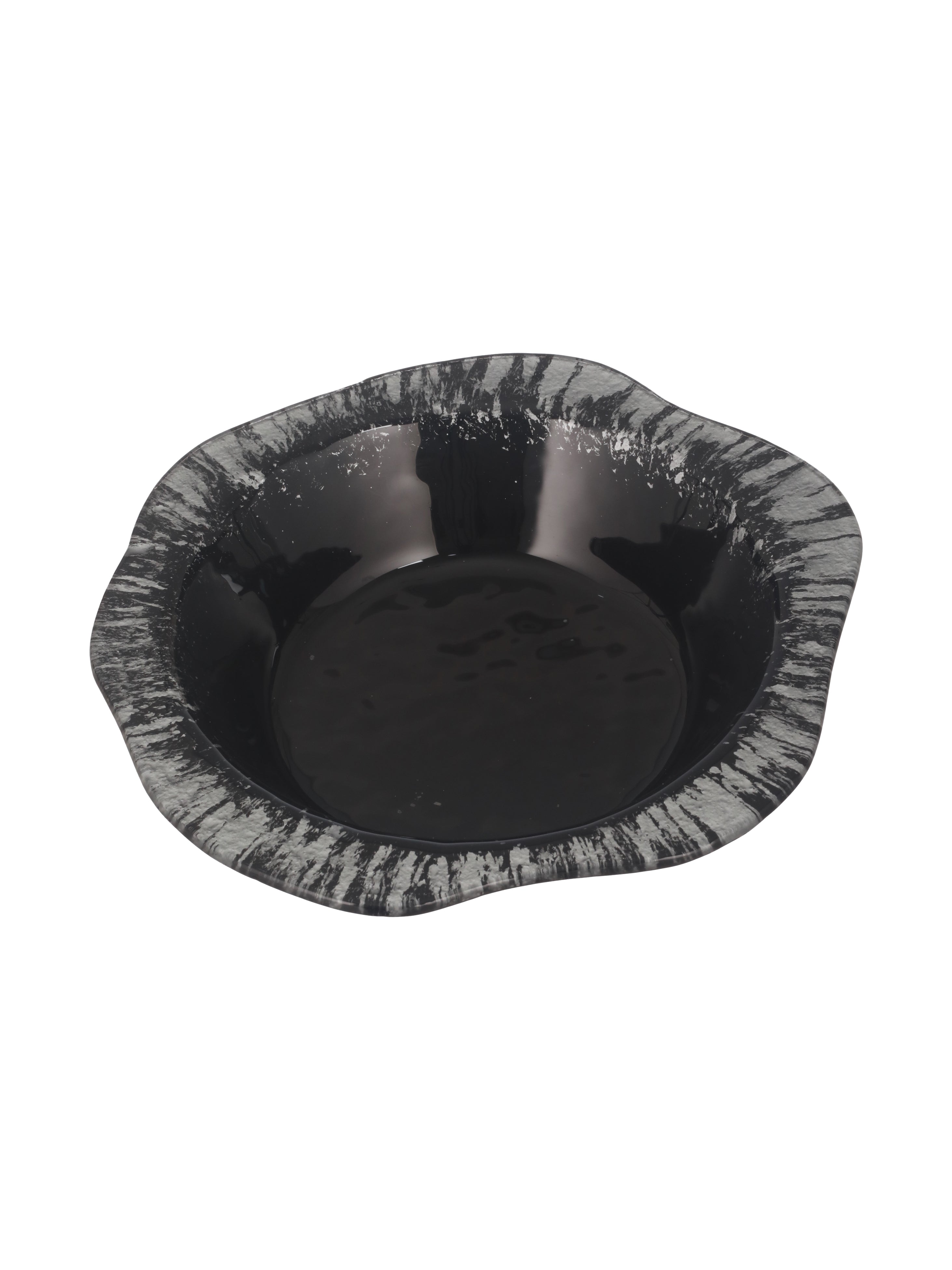 Black & Silver Glass Pudding Set (Pack Of 7)