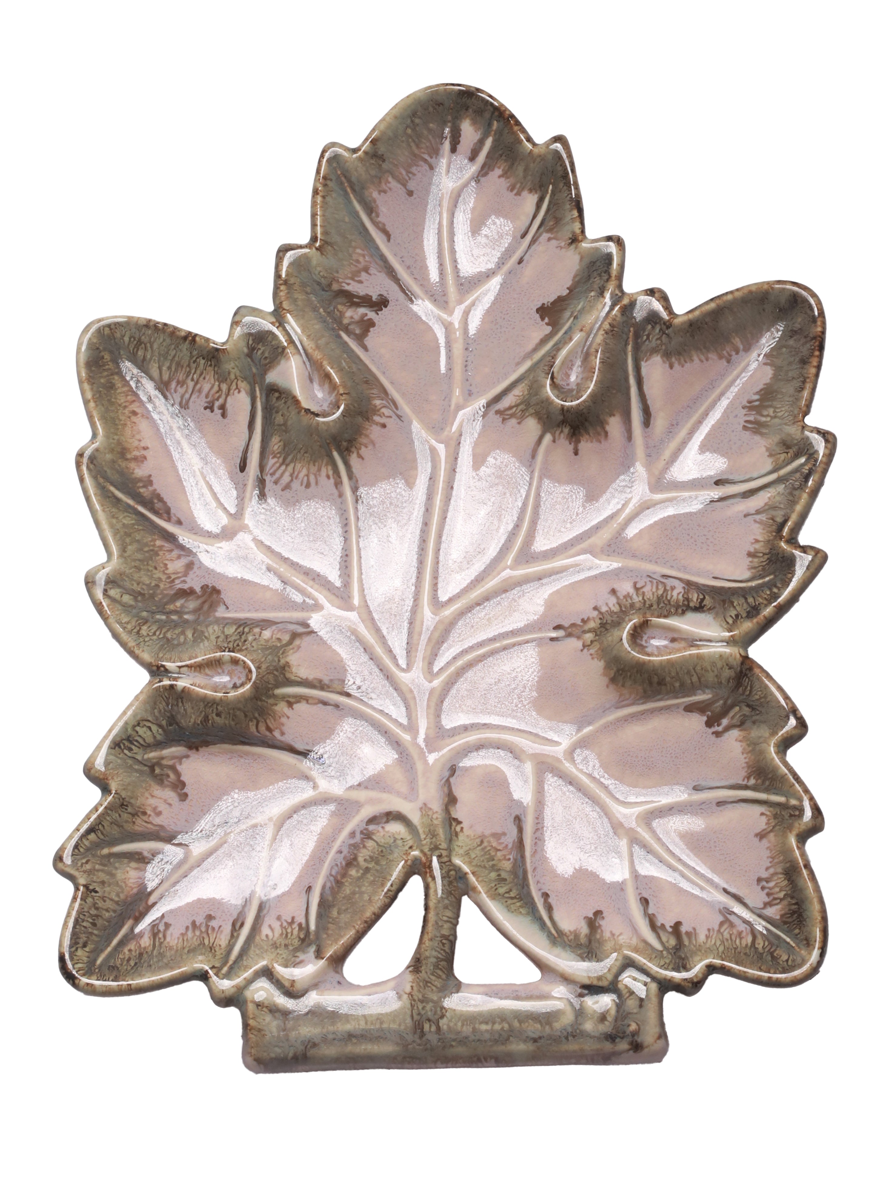 Leaf Ceramic Serving Platter