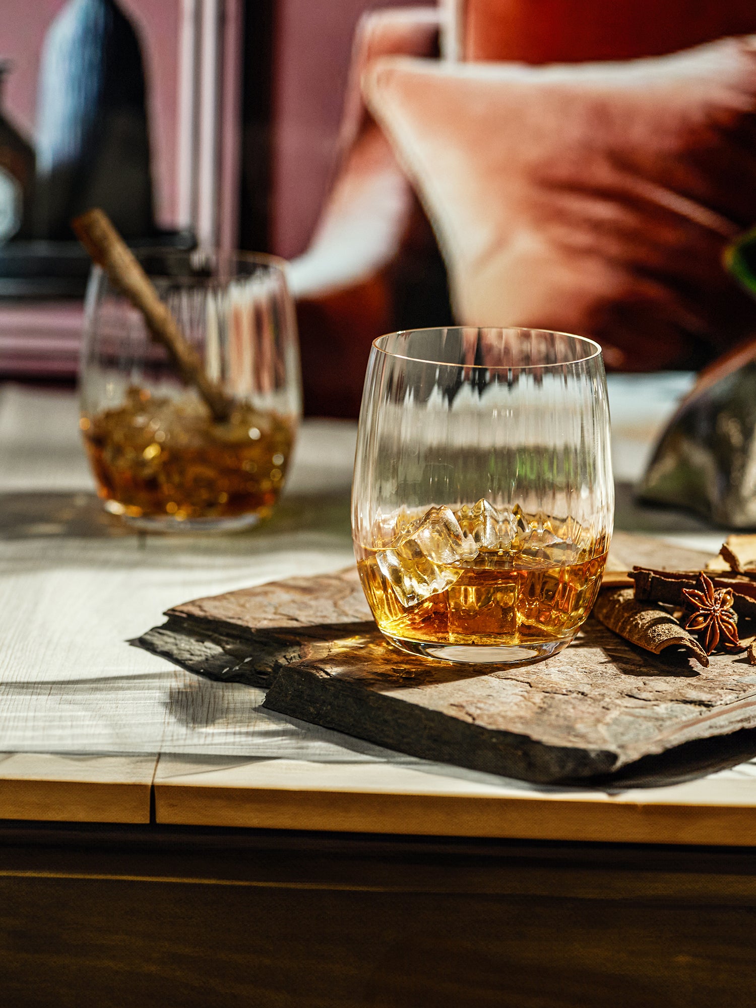 BARREL CRYSTAL WHISKEY GLASS - EUROPEAN CRYSTAL