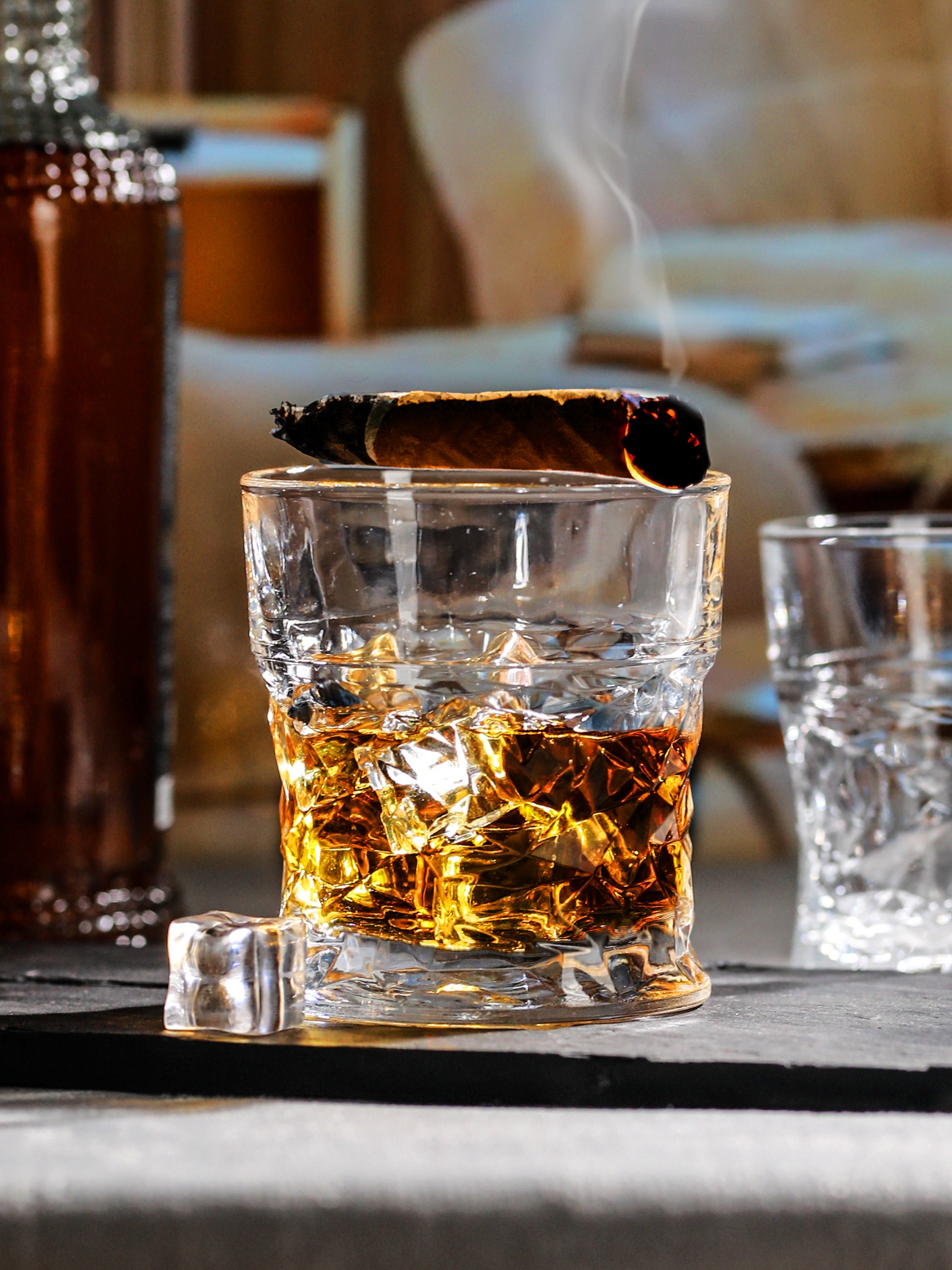 ECLECTIC CRYSTAL WHISKEY GLASS - ITALIAN CRYSTAL - SET OF 6