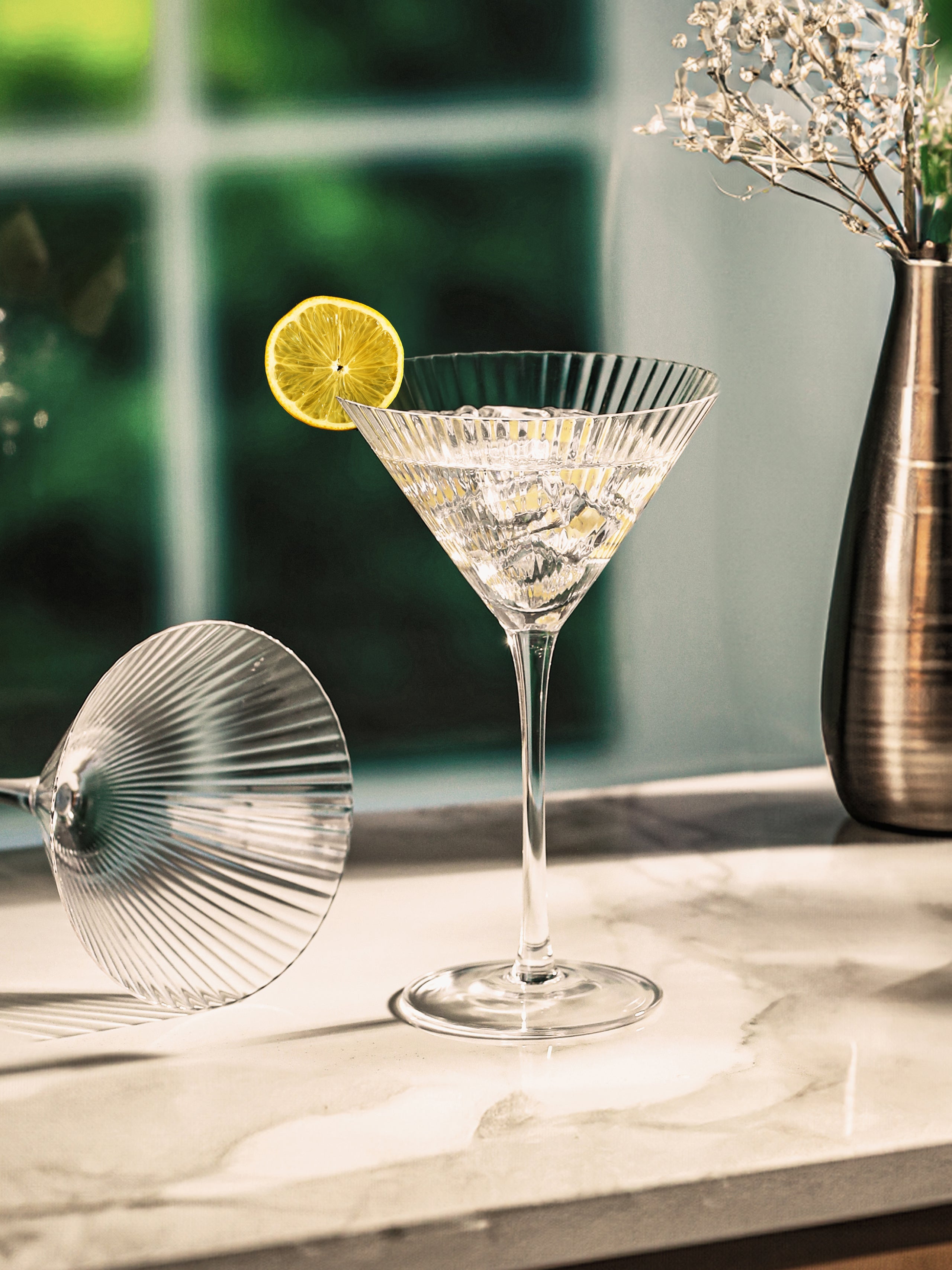 Elegant Martini Glass-German Crystal, Set of 4, 155ML