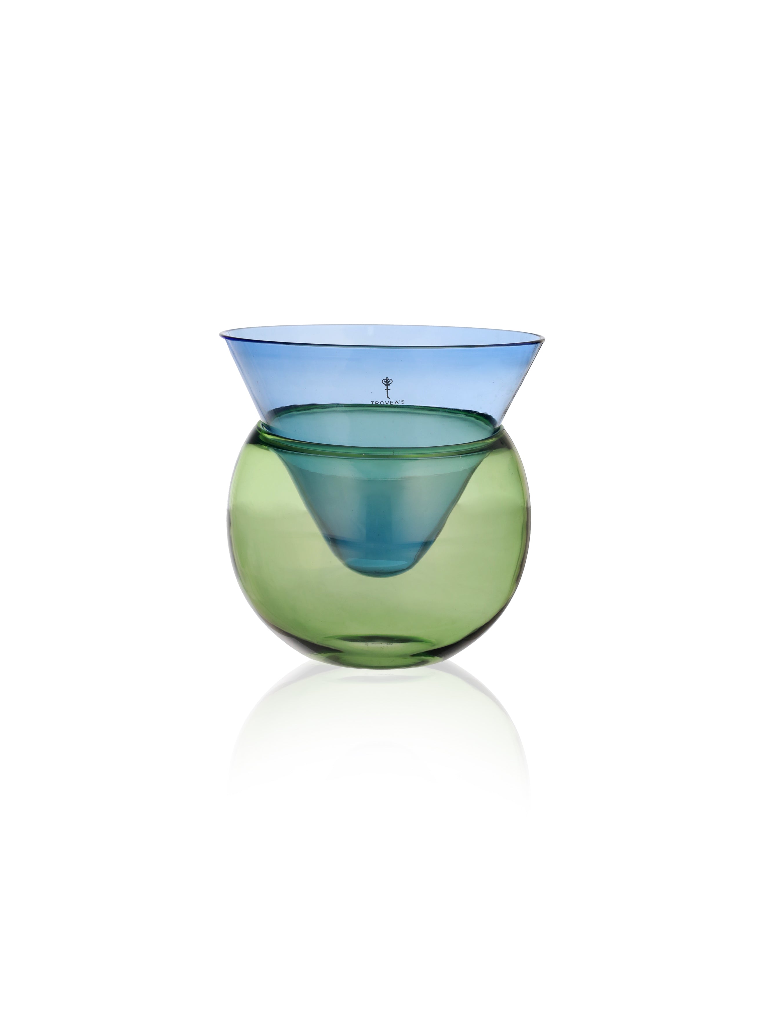 Emerald Sea Ice Chiller Cocktail Glass, Pack of 2
