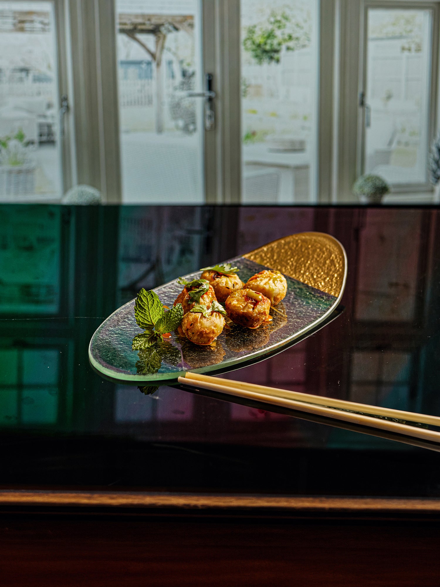 Luster Clear Glass Serving Platter