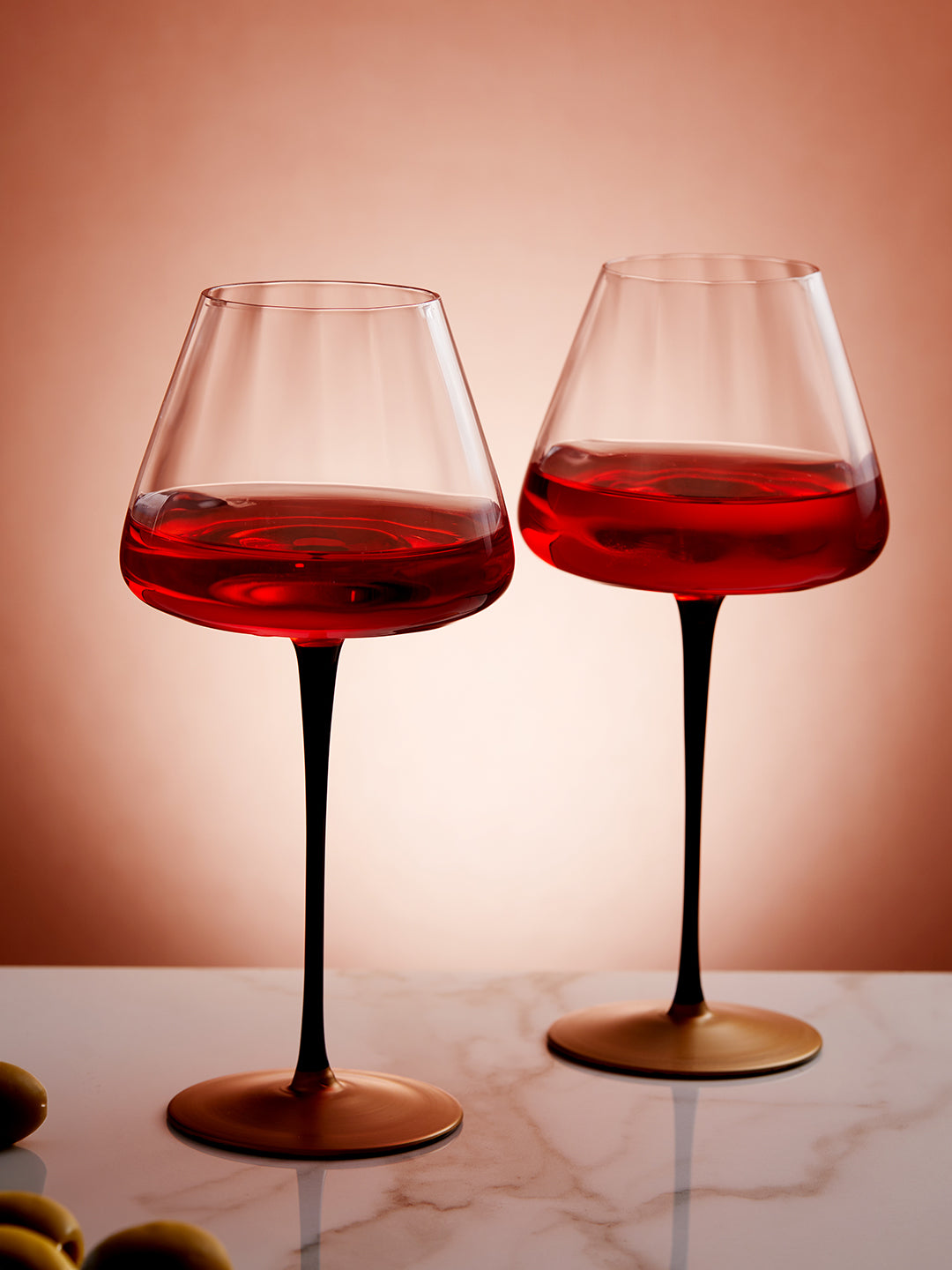 MIDNIGHT NOIR WINE GLASS - ITALIAN CRYSTAL – SET OF 2