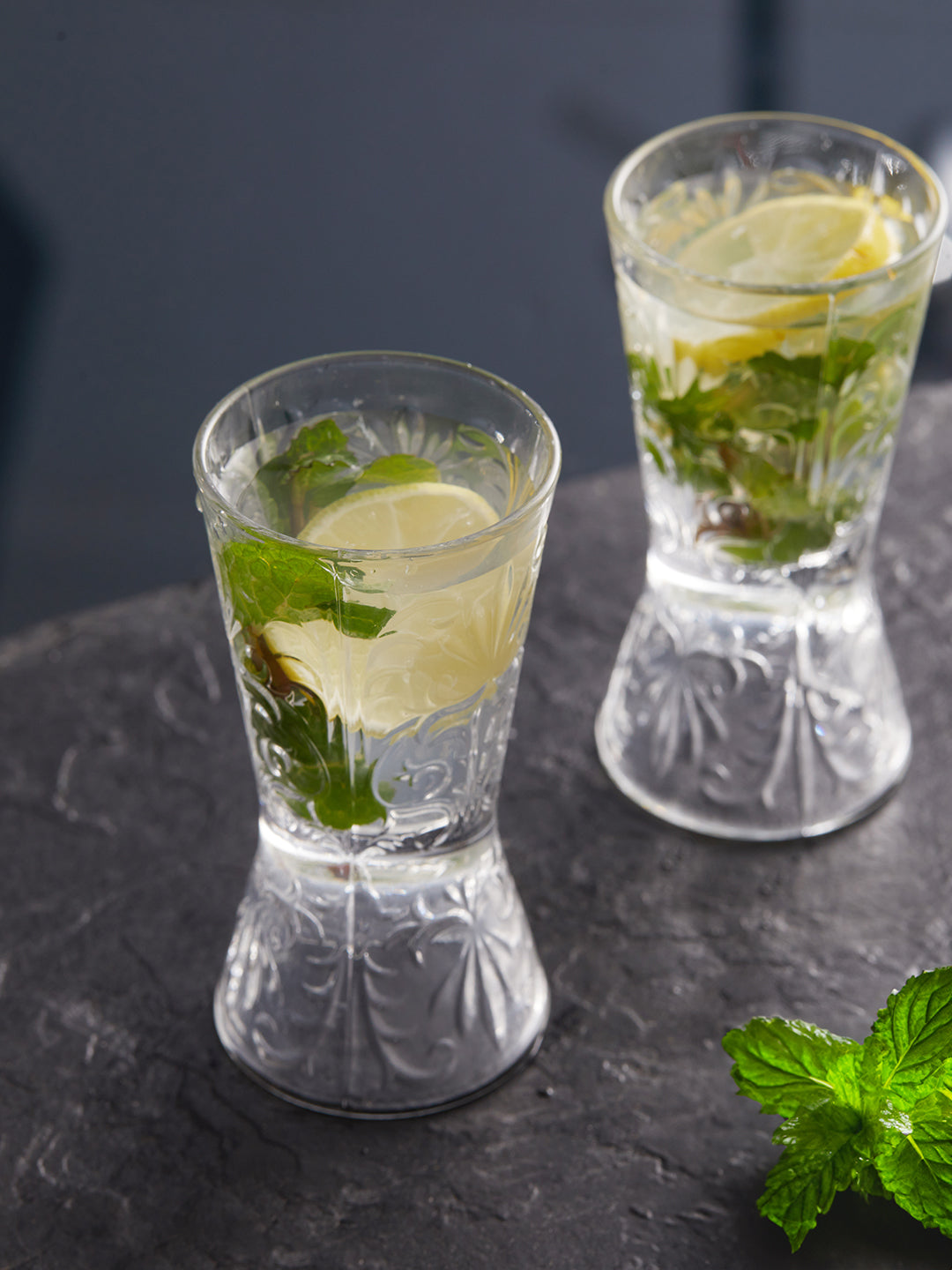 CRYSTAL 2-IN-1 SHOT GLASS - ITALIAN CRYSTAL - SET OF 6