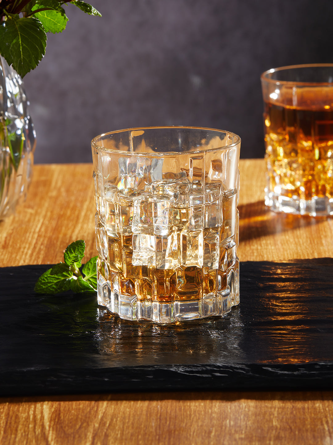 TIMELESS CRYSTAL WHISKEY GLASS - ITALIAN CRYSTAL - SET OF 6