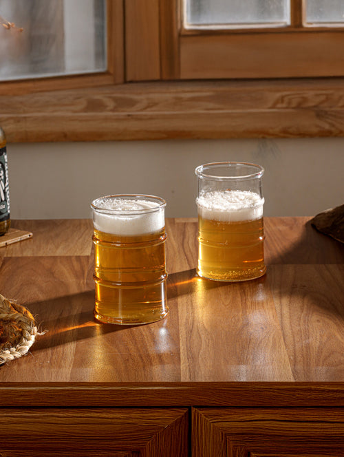 Straight Sip Clear Beer Glass