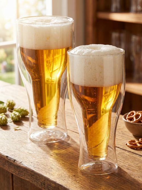 Bottle Illusion Beer Glass