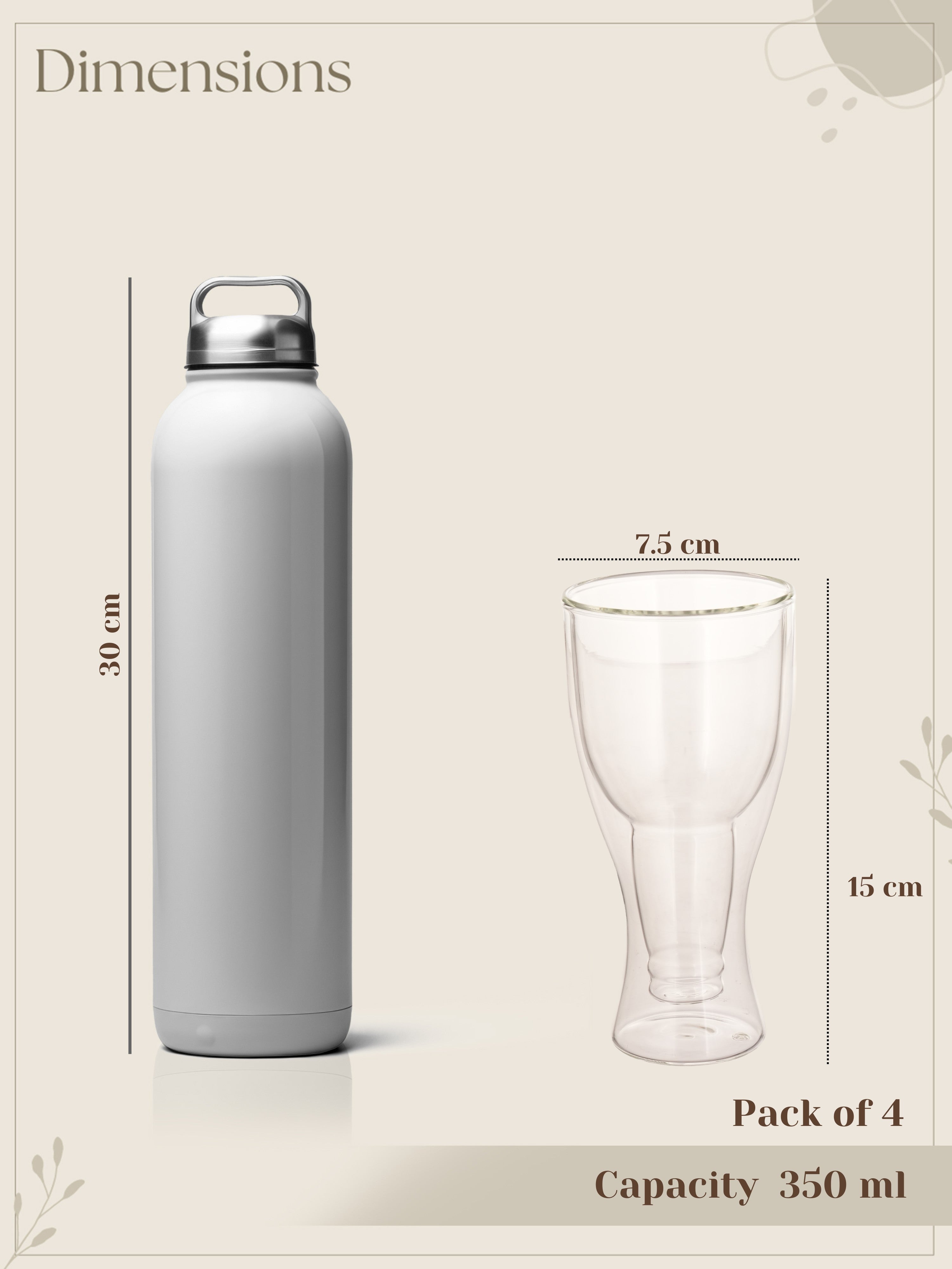 Bottle Illusion Beer Glass