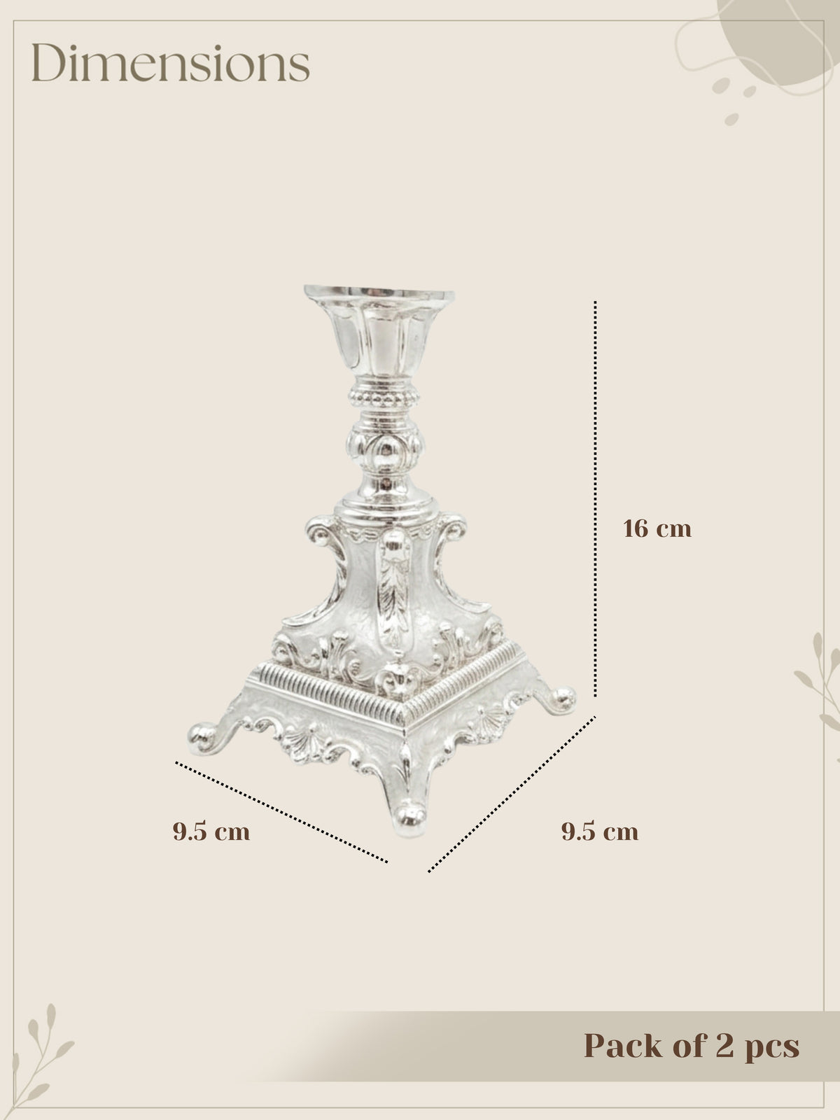 The Pearl Glow Candle Holder (Pack of 2)