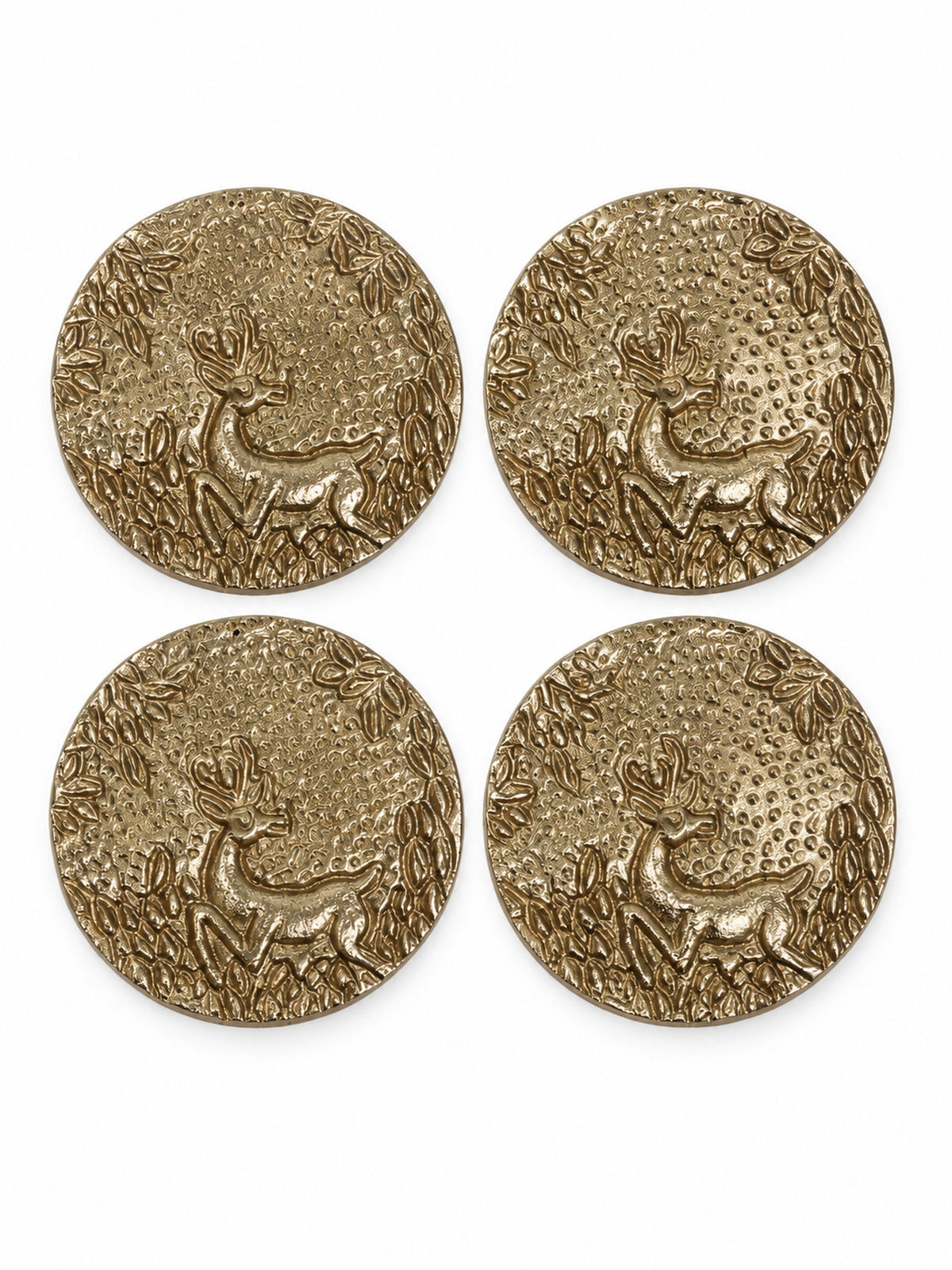 Golden Fawn Coasters (Pack of 4)