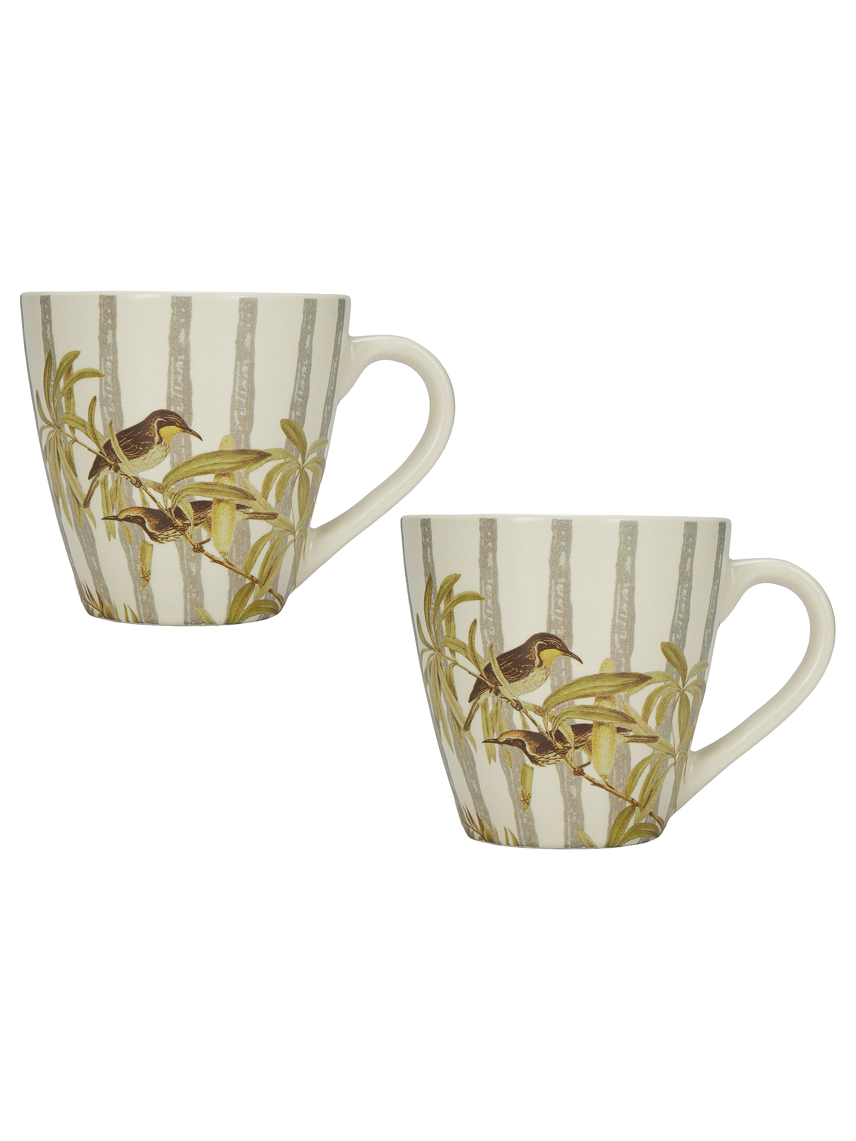 TropiLine Porcelain Mugs (Pack of 2)