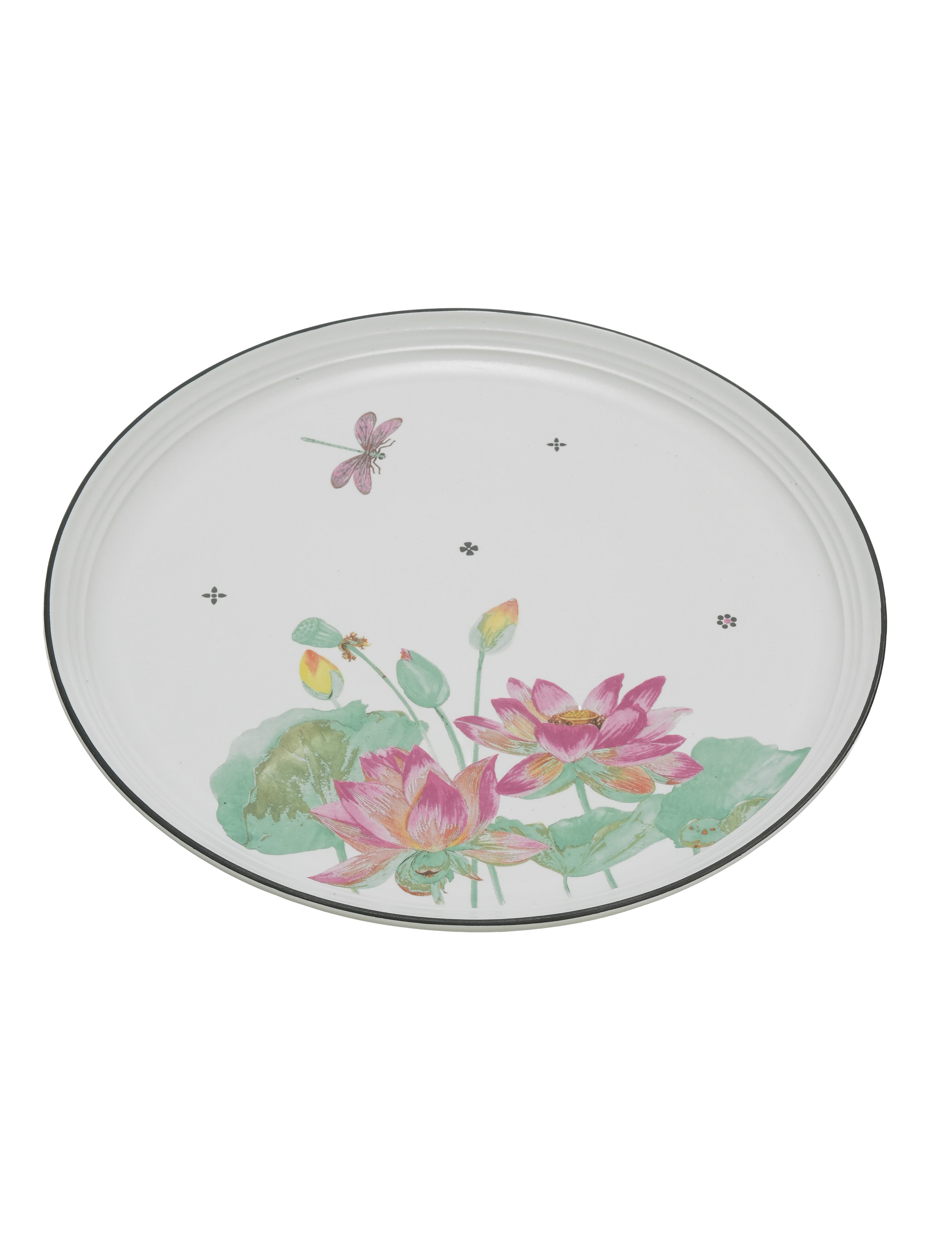 Dragonfly Bloom Porcelain Dinner Set (15 Pcs)