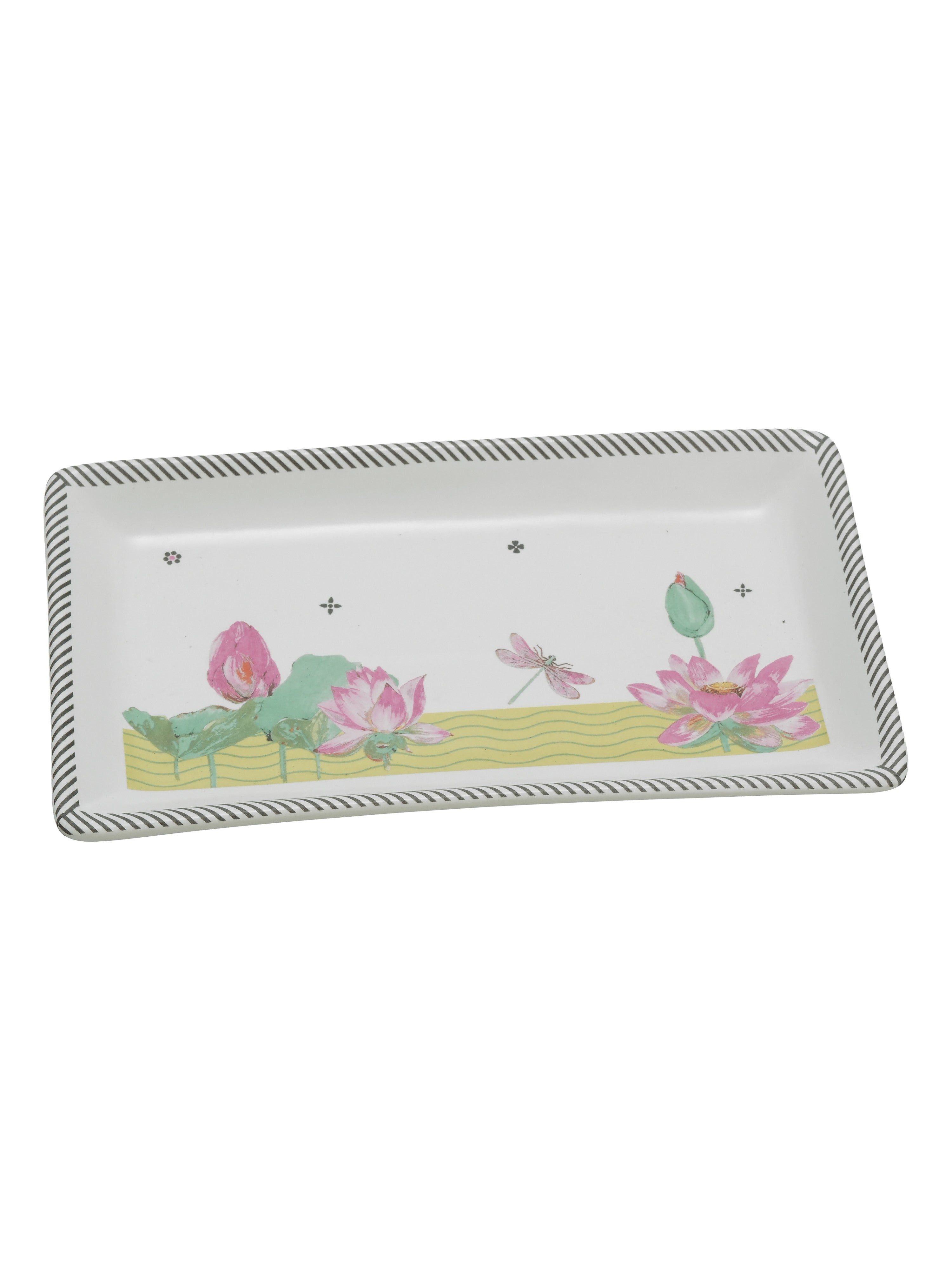 Dragonfly Bloom Porcelain Dinner Set (15 Pcs)