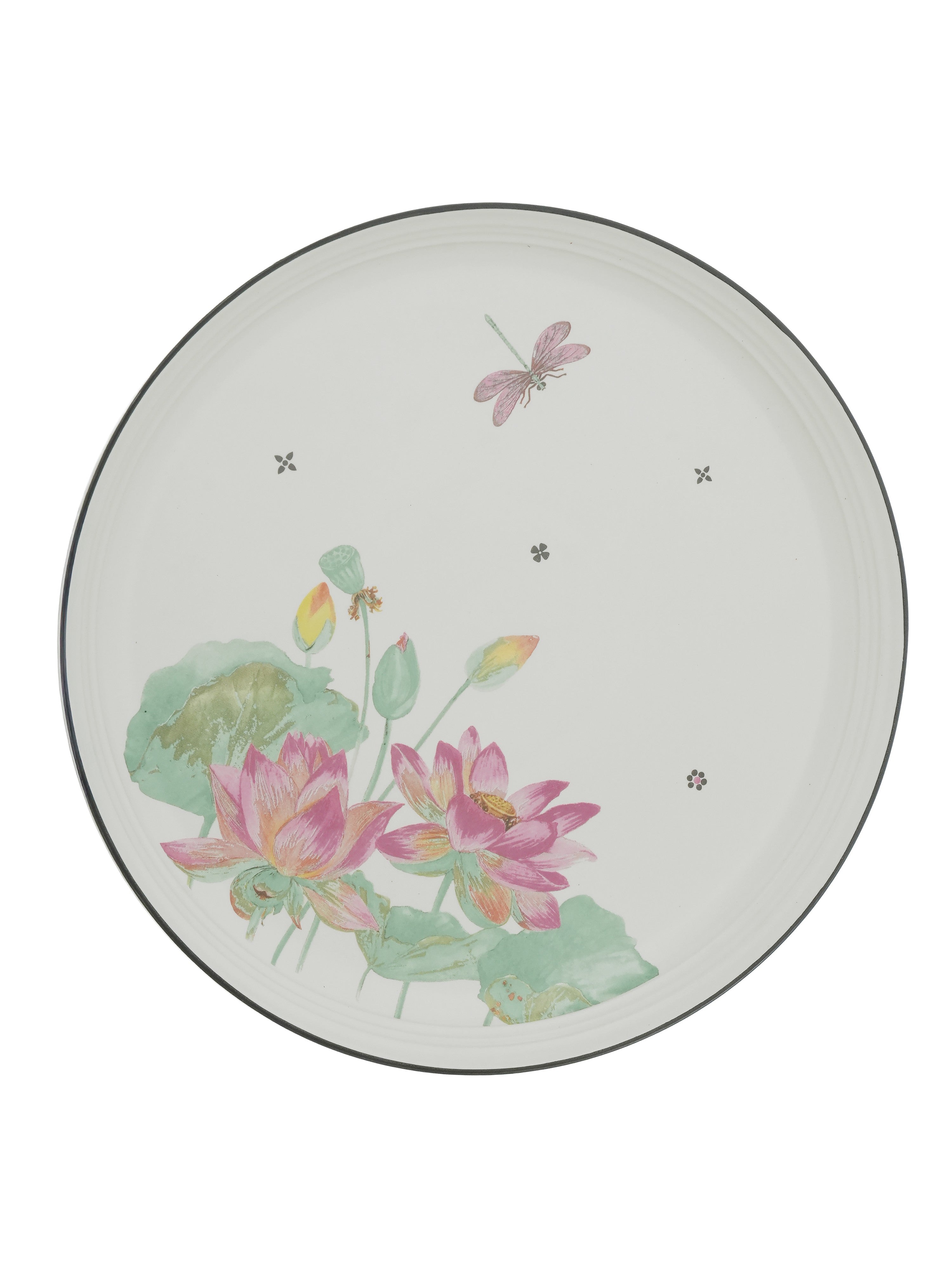Dragonfly Bloom Porcelain Dinner Set (15 Pcs)