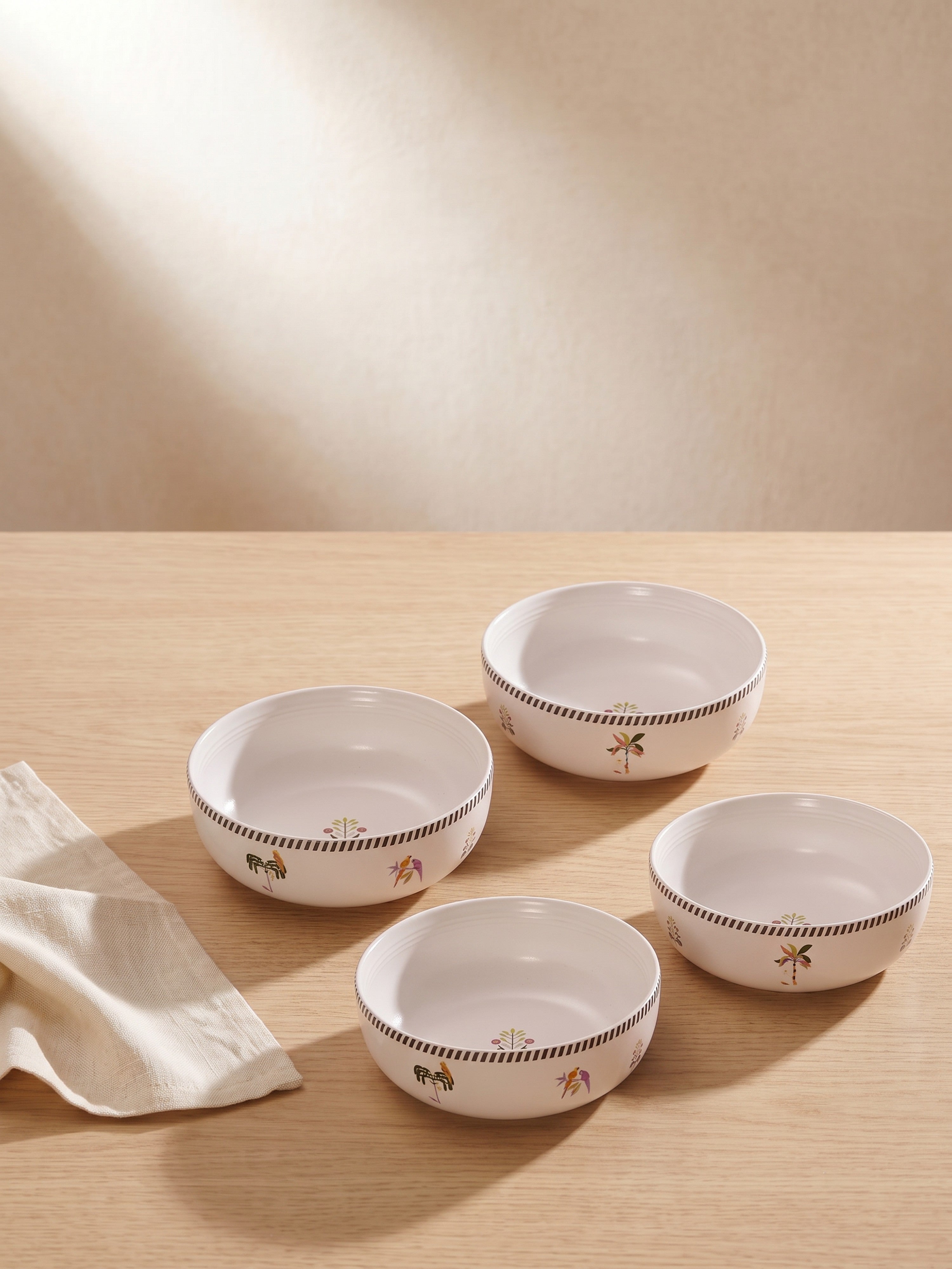 Island Bloom Porcelain Big Bowls