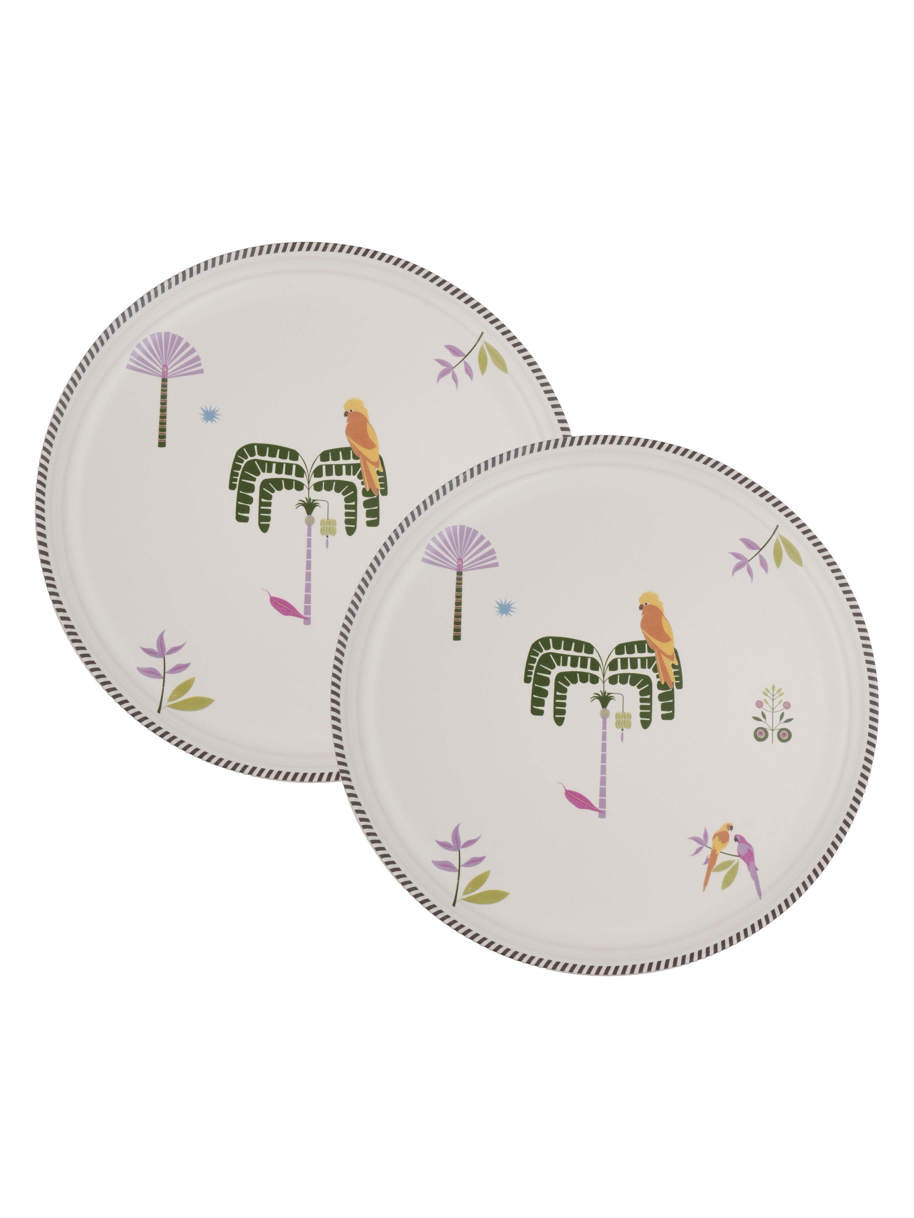 Island Bloom Porcelain Dinner Plates