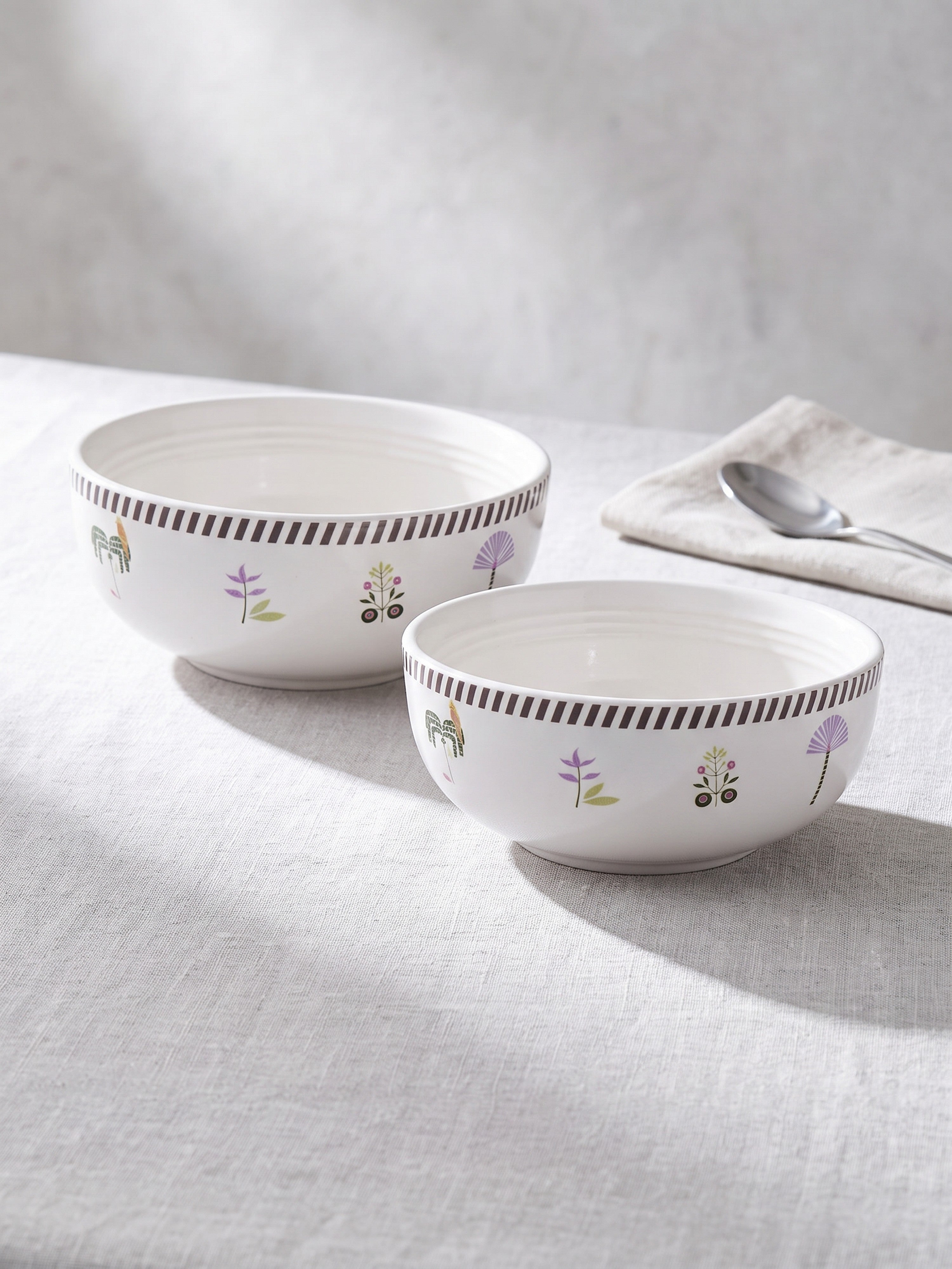 Island Bloom Porcelain Small Bowls