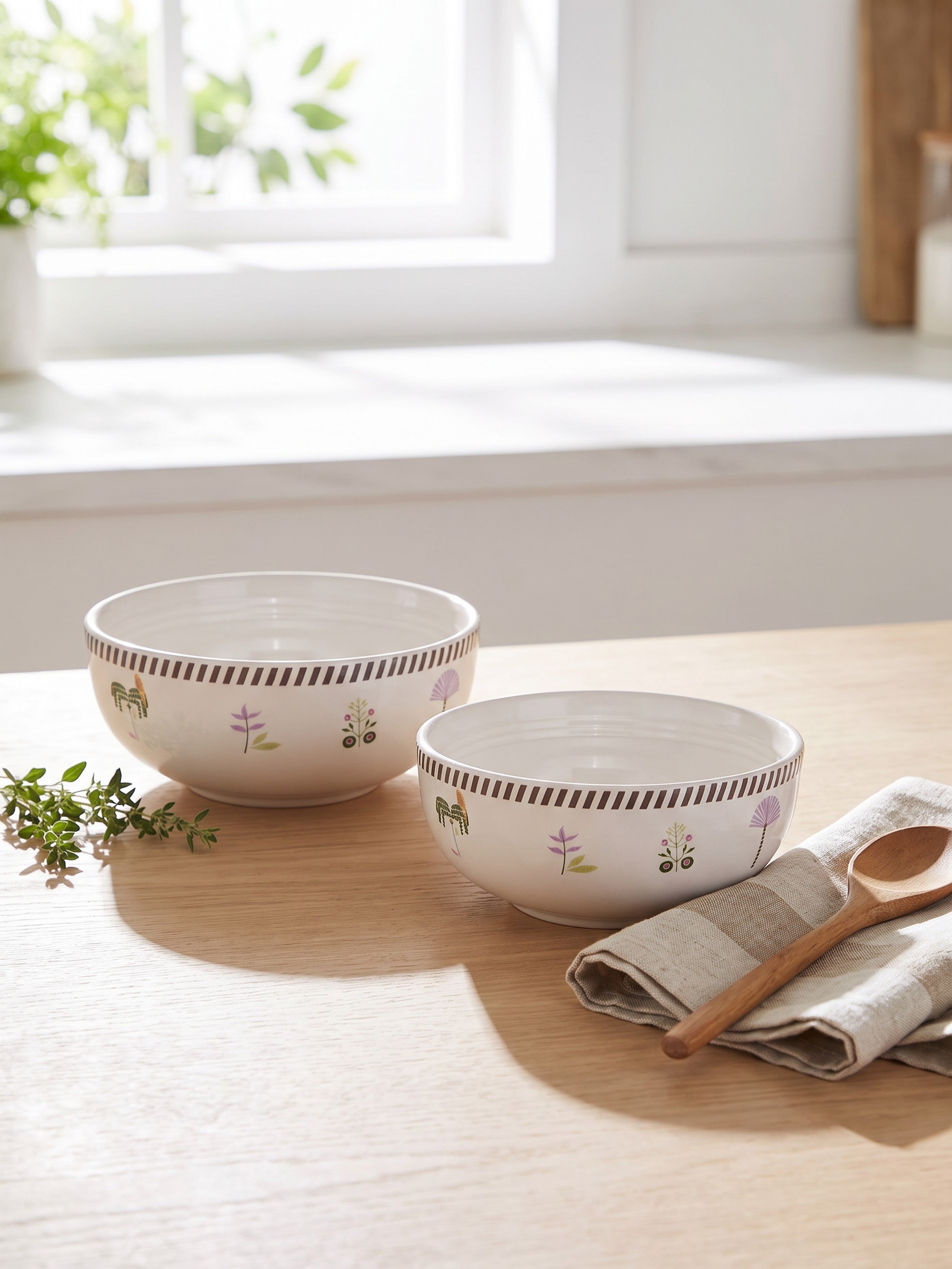 Island Bloom Porcelain Small Bowls