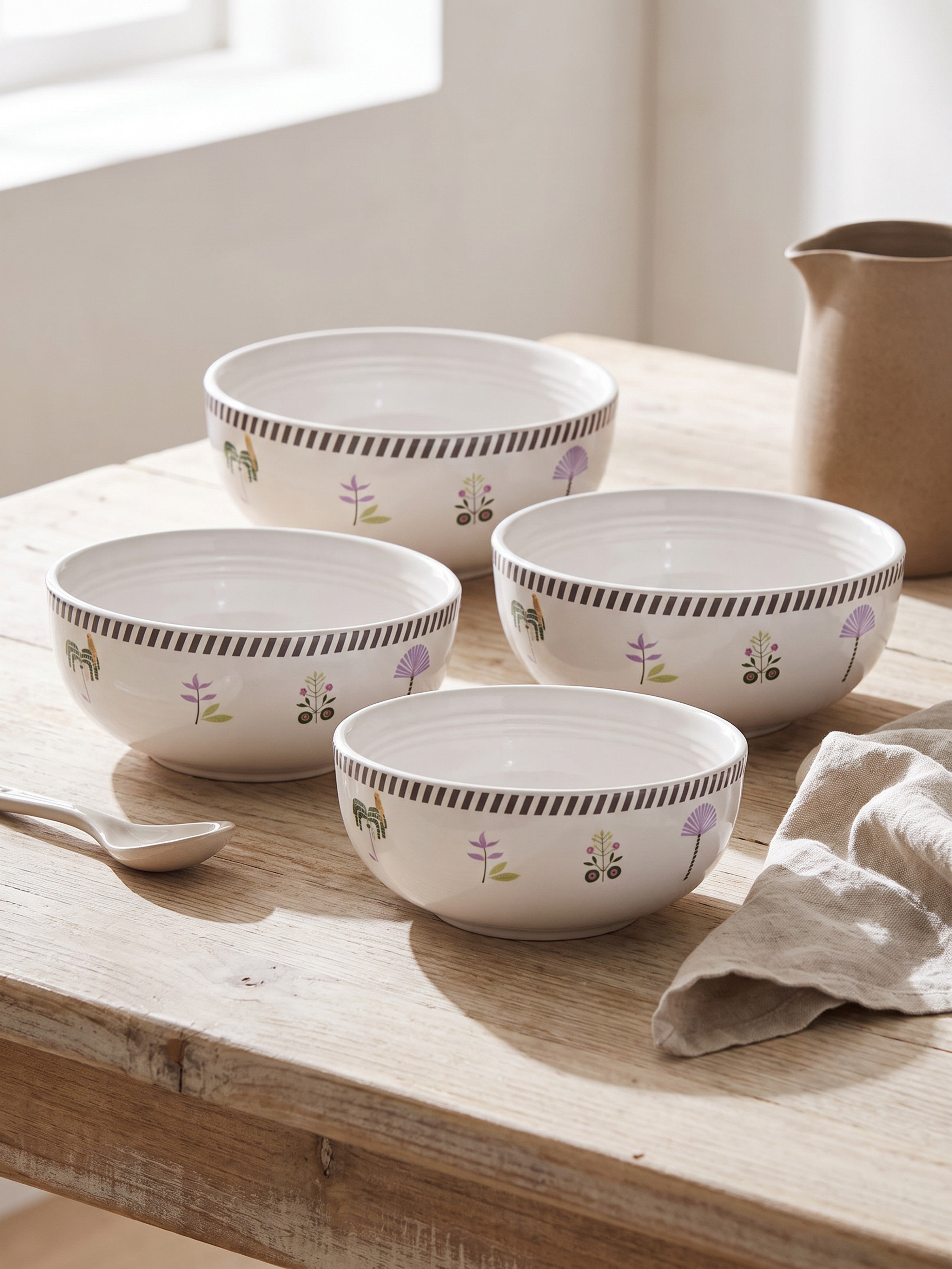 Island Bloom Porcelain Small Bowls