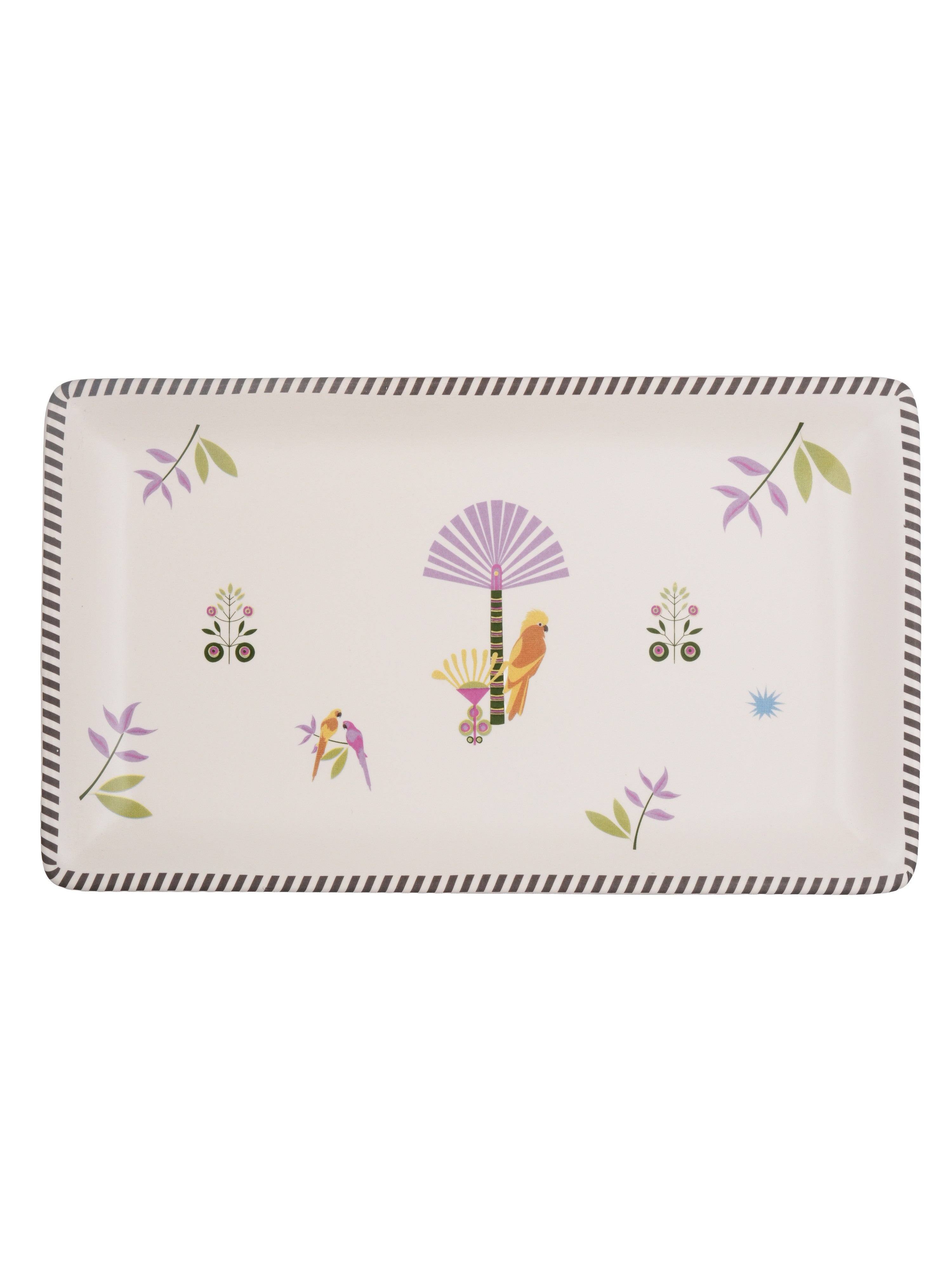 Island Bloom Porcelain Rectangular Salad Plate