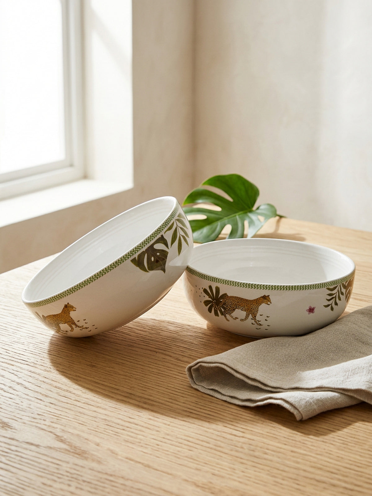 The Jungle Royale Porcelain Big Bowls