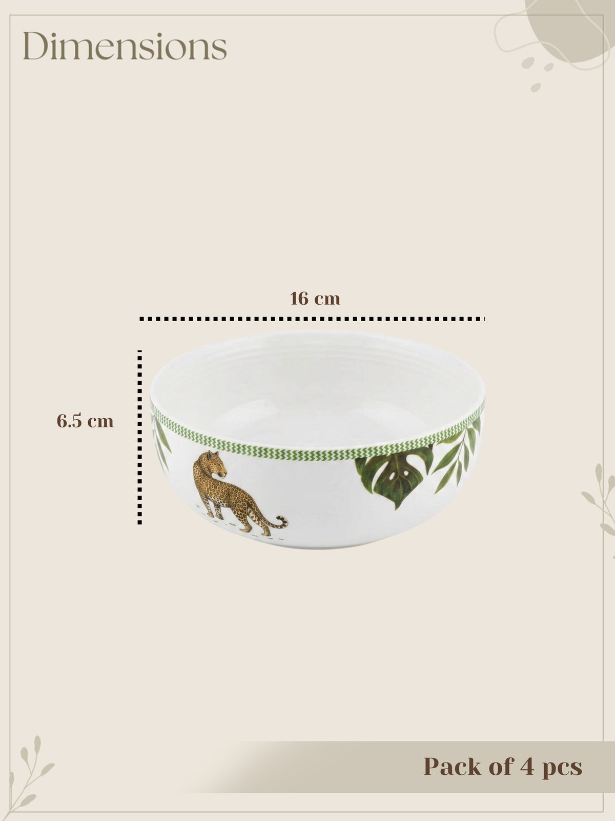 The Jungle Royale Porcelain Big Bowls