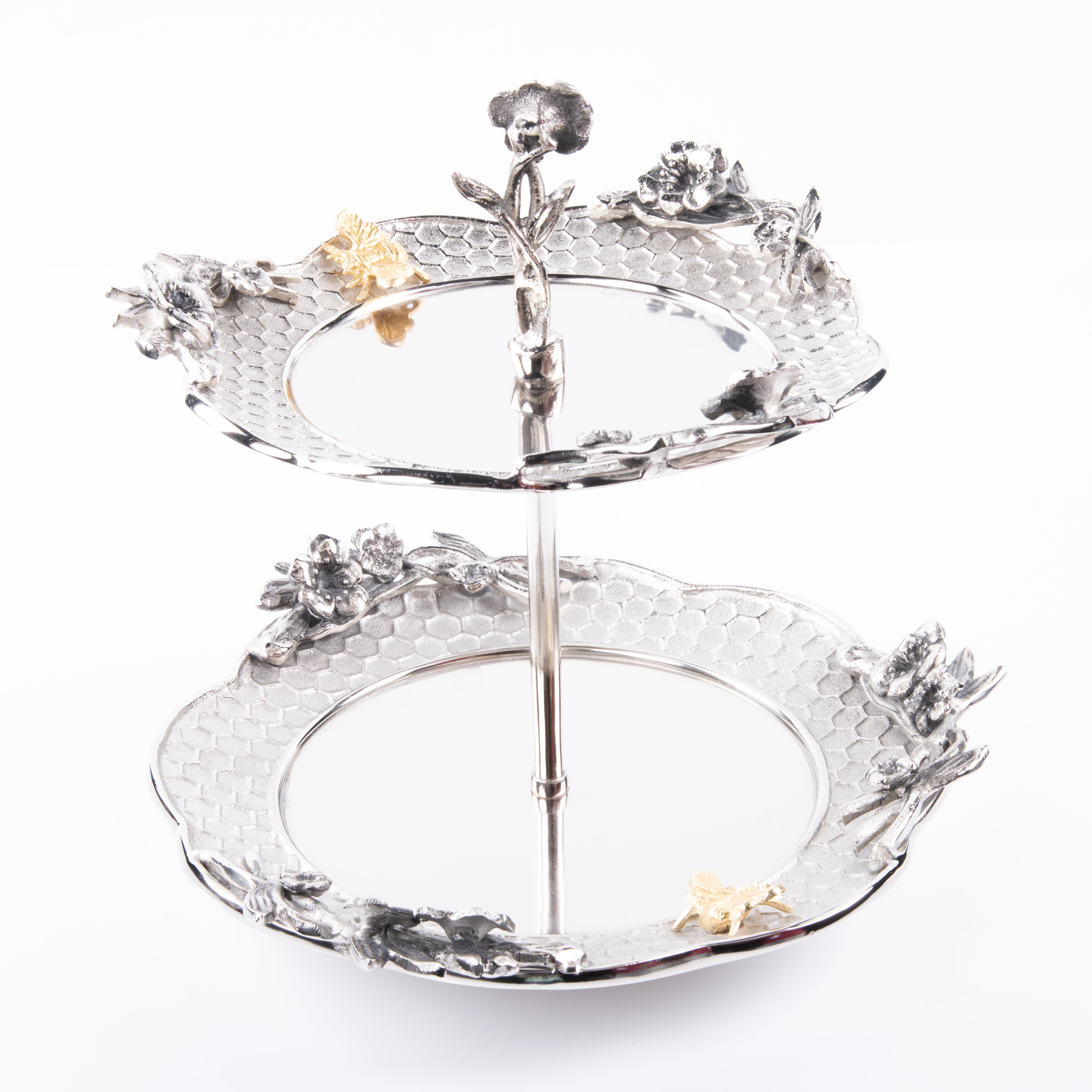 FloralCharm Two Tiered Cake Stand