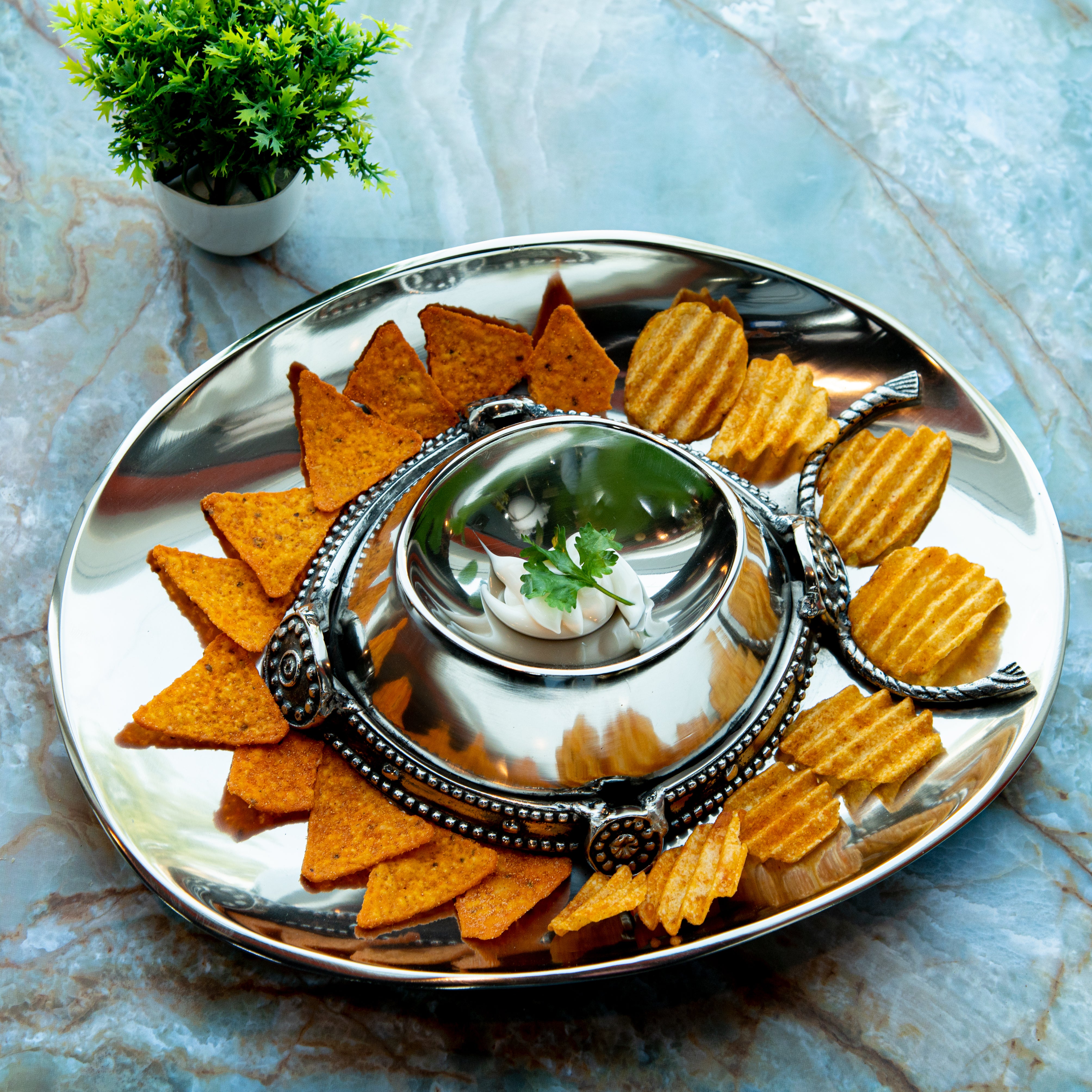 Hat Chip & Dip Platter