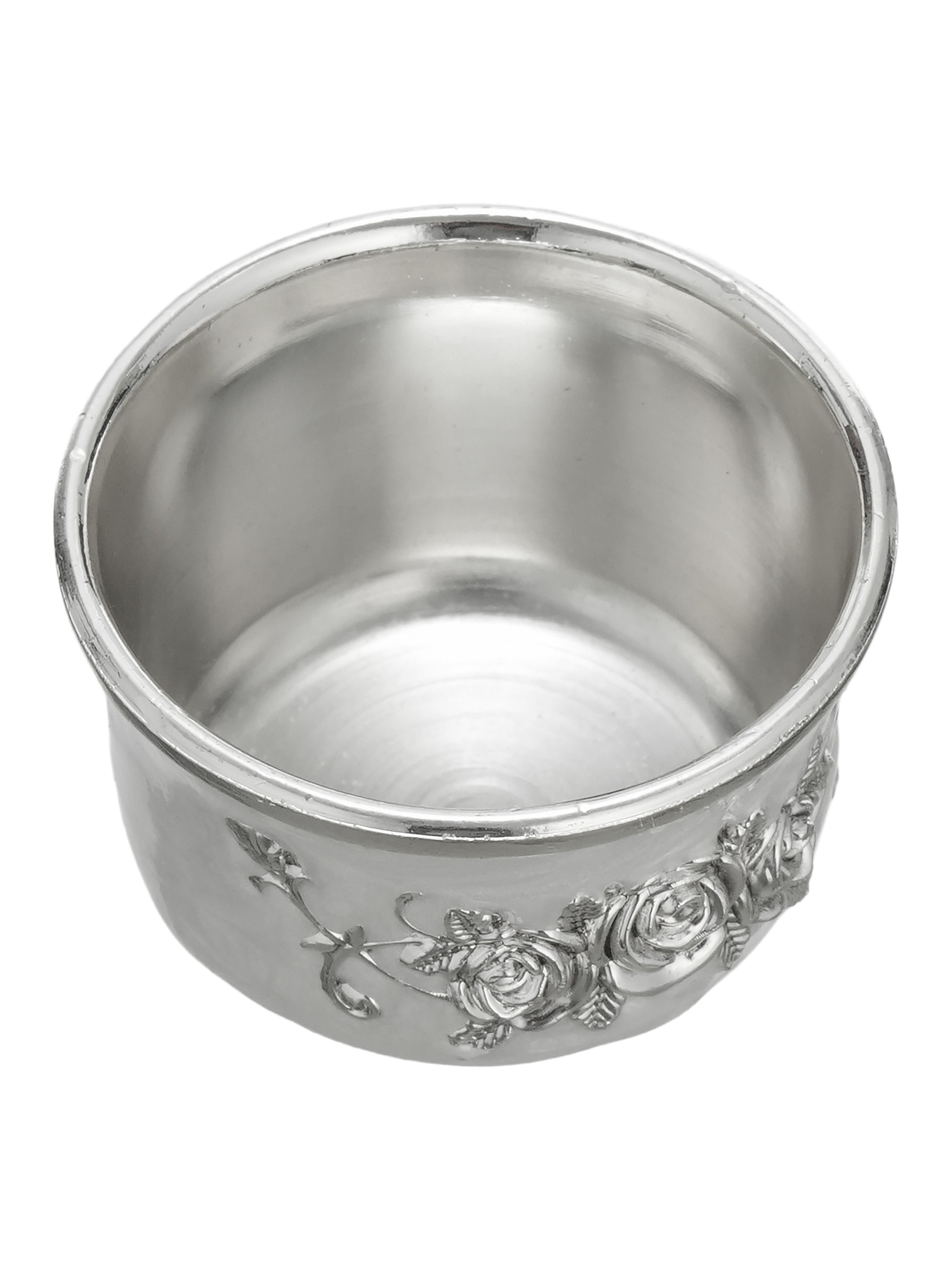Anantya White Enamel Pooja Set