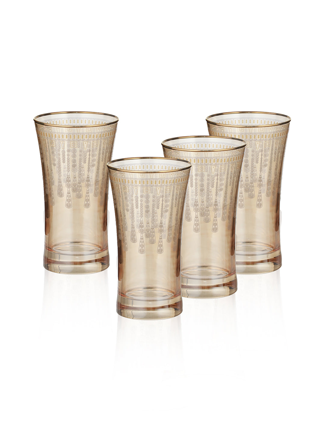 Golden Brilliance Highball Glass (Pack Of 4)