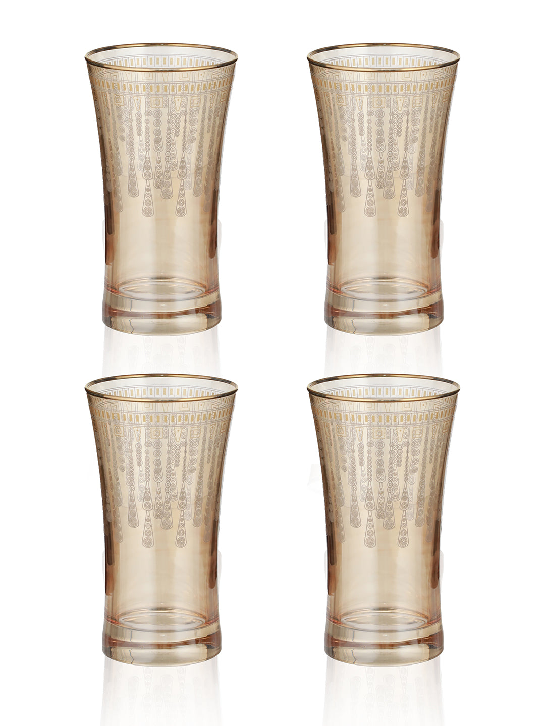 Golden Brilliance Highball Glass (Pack Of 4)