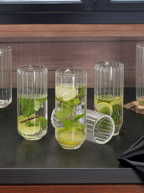 Ripple Wave Highball Glass | Pack of 6