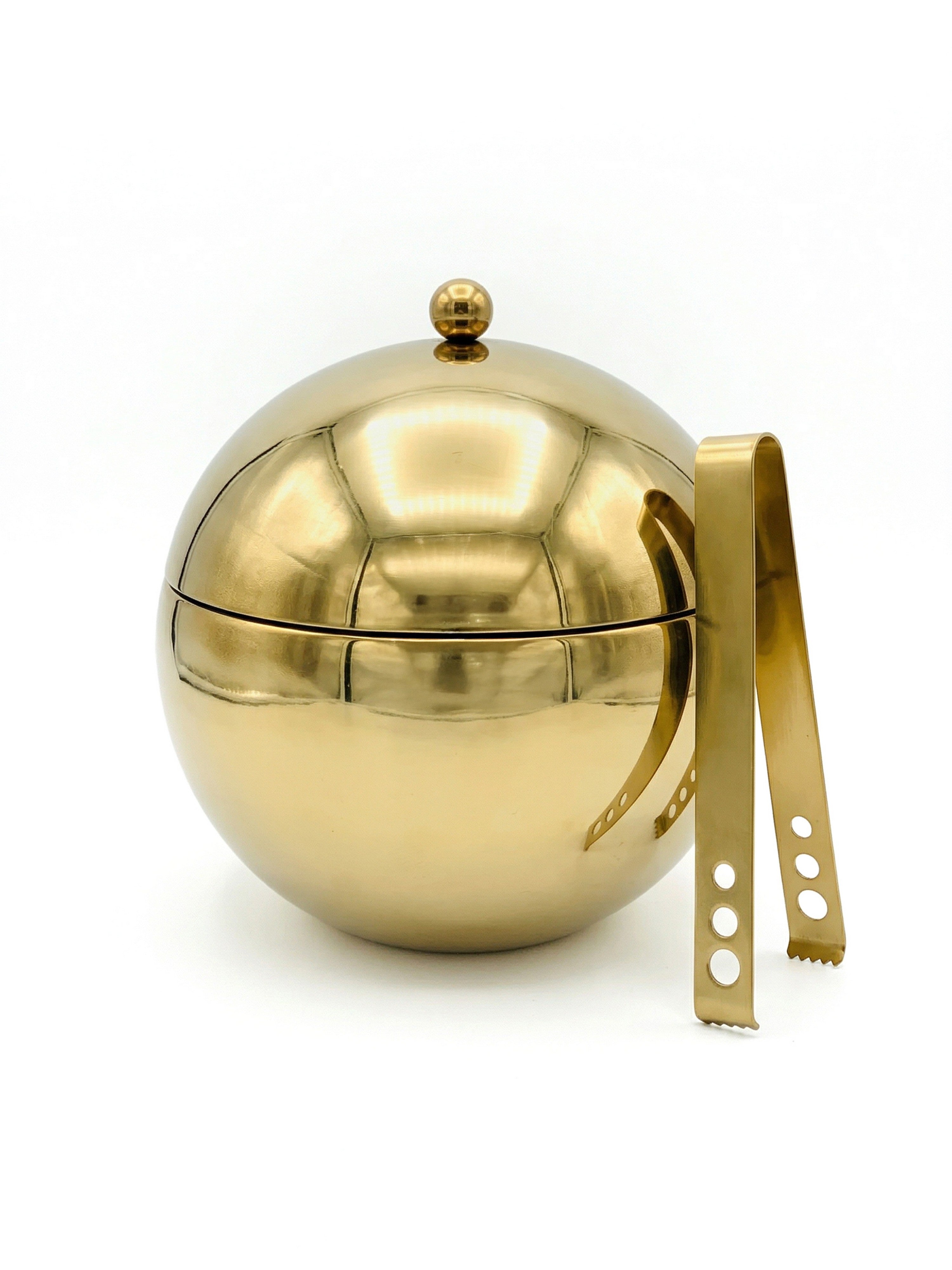 The Golden Atlas Ice Bucket with Tongs