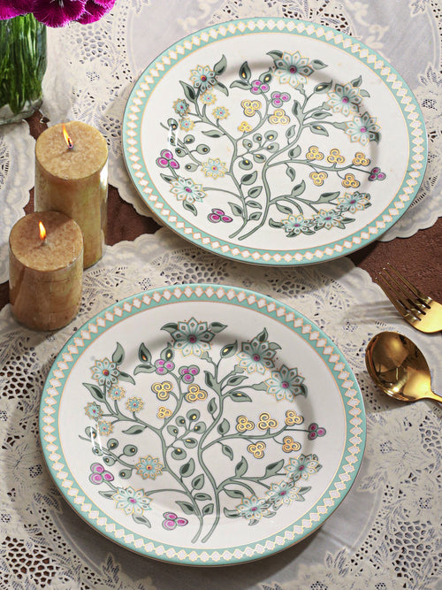 Sea Side Bloom 24K Gold Plated Quarter Plate