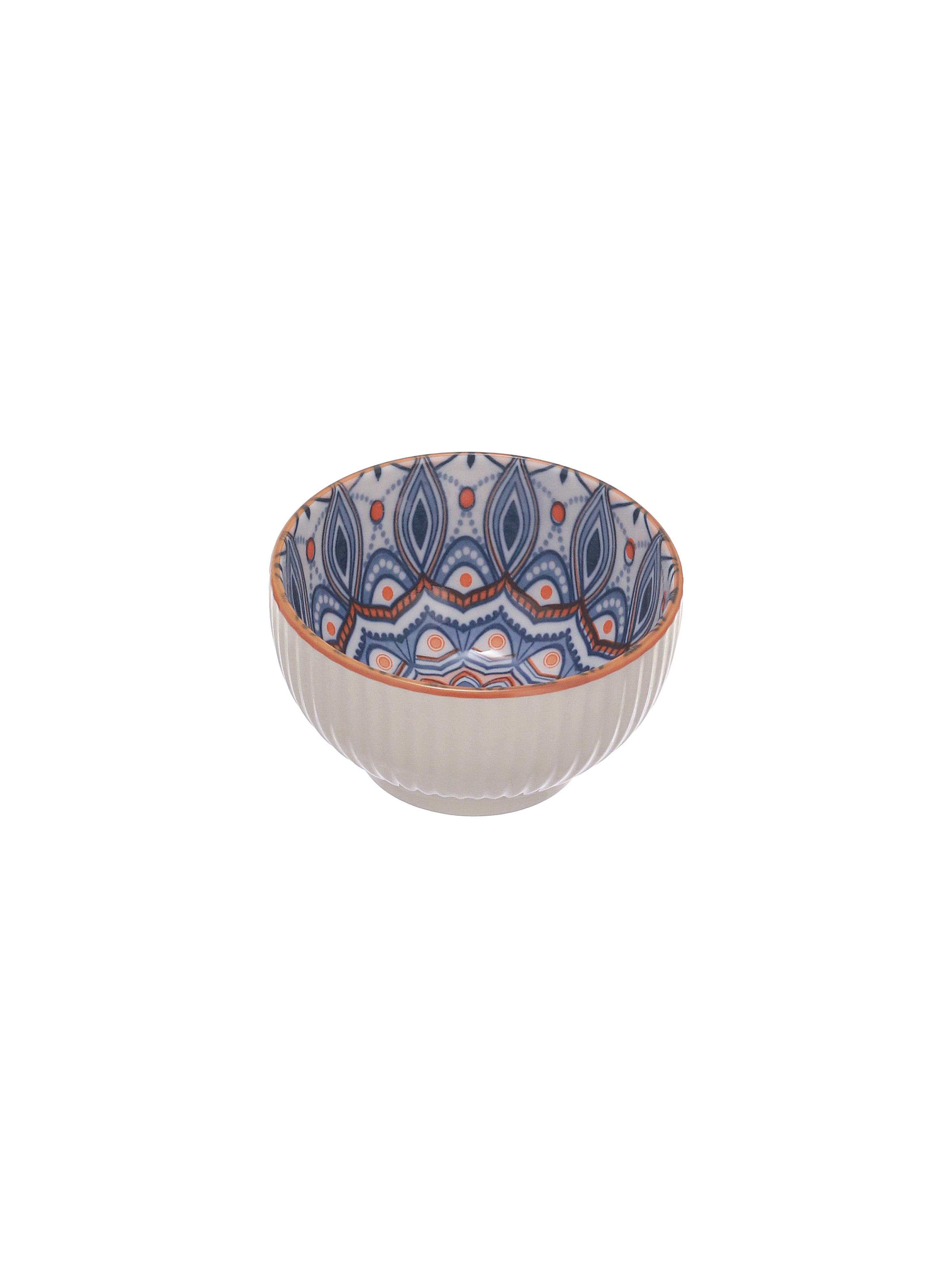 Boho Bloom Fine Porcelain Snack Bowls-Pack of 4
