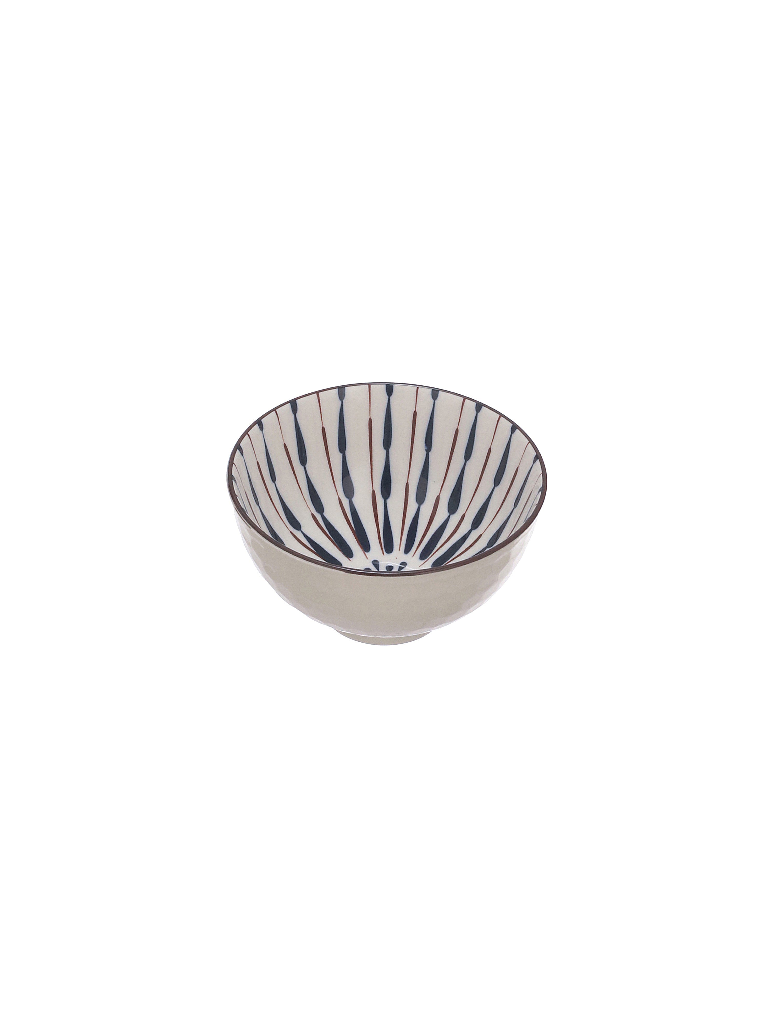 Indigo Drift Fine Porcelain Snack Bowls-Pack of 4