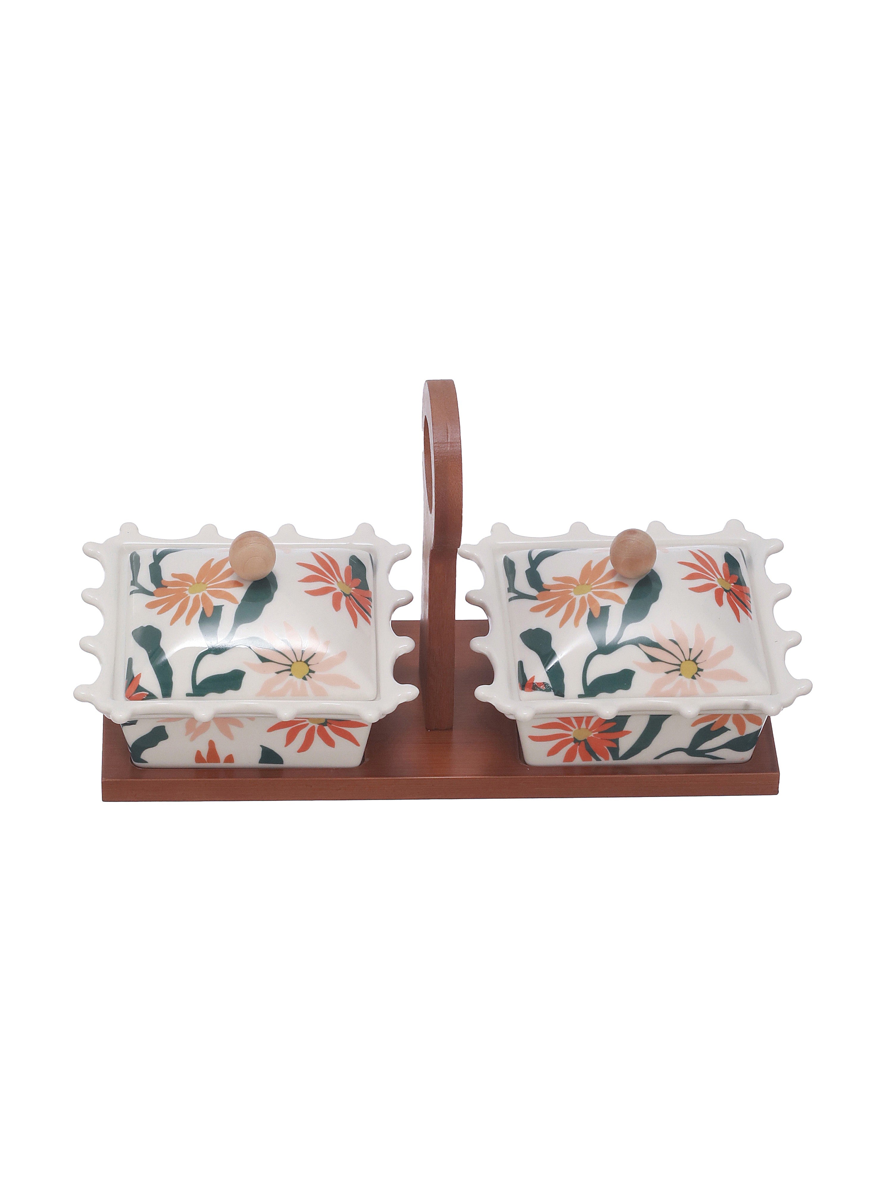CocoLid Fine Porcelain Twin Snacks Set