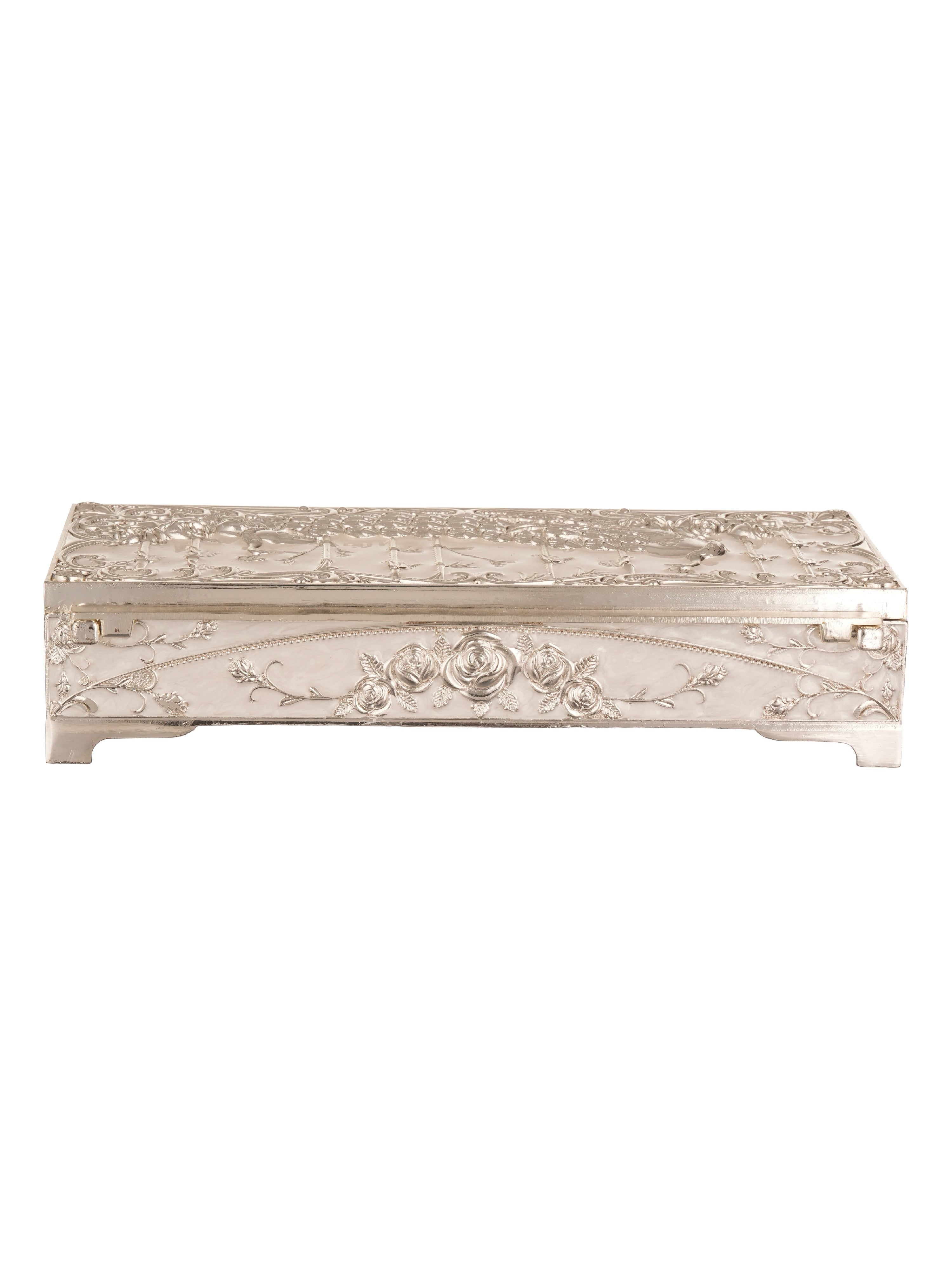 Peacock Royale Dry Fruit Box-White