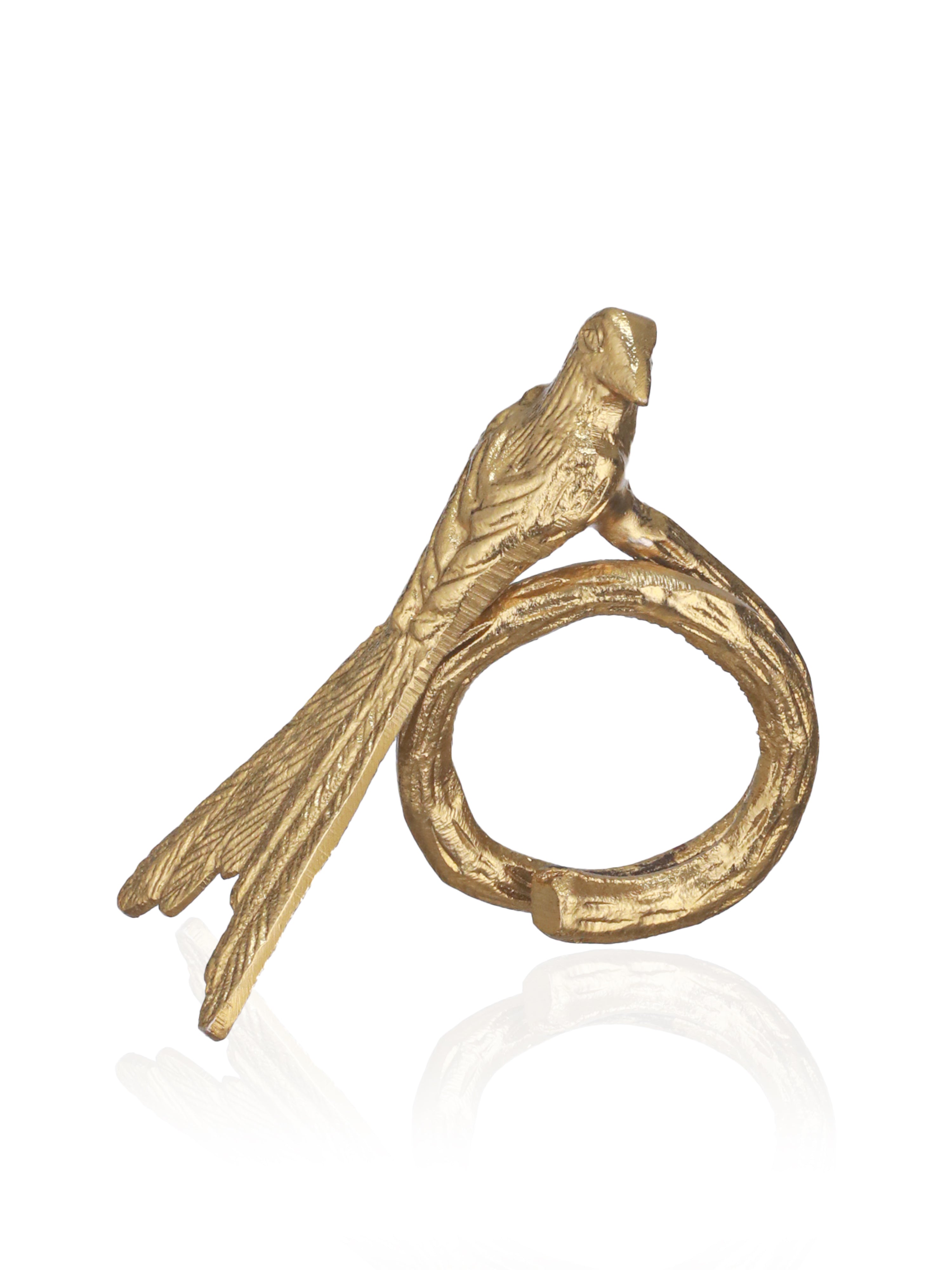 Chirp Loops Napkin Rings-Gold (Pack of 4)