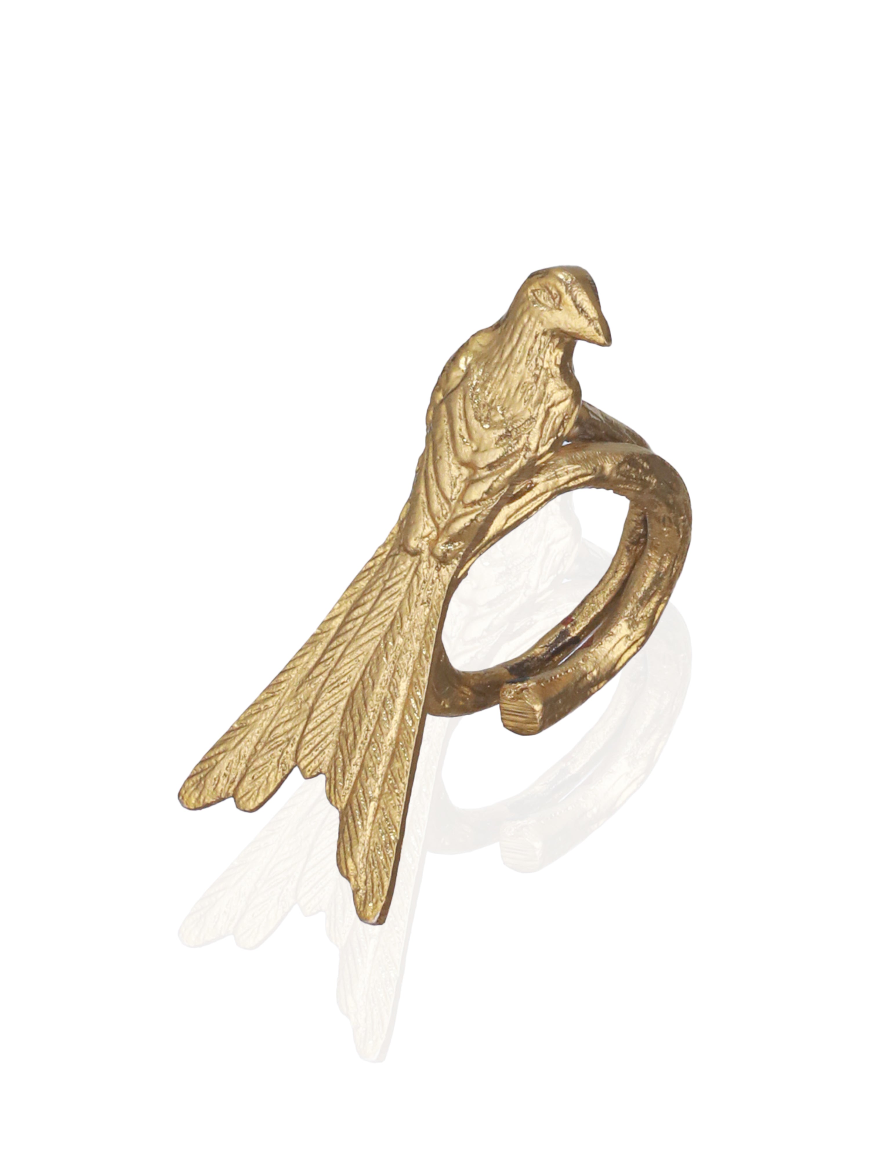 Chirp Loops Napkin Rings-Gold (Pack of 4)