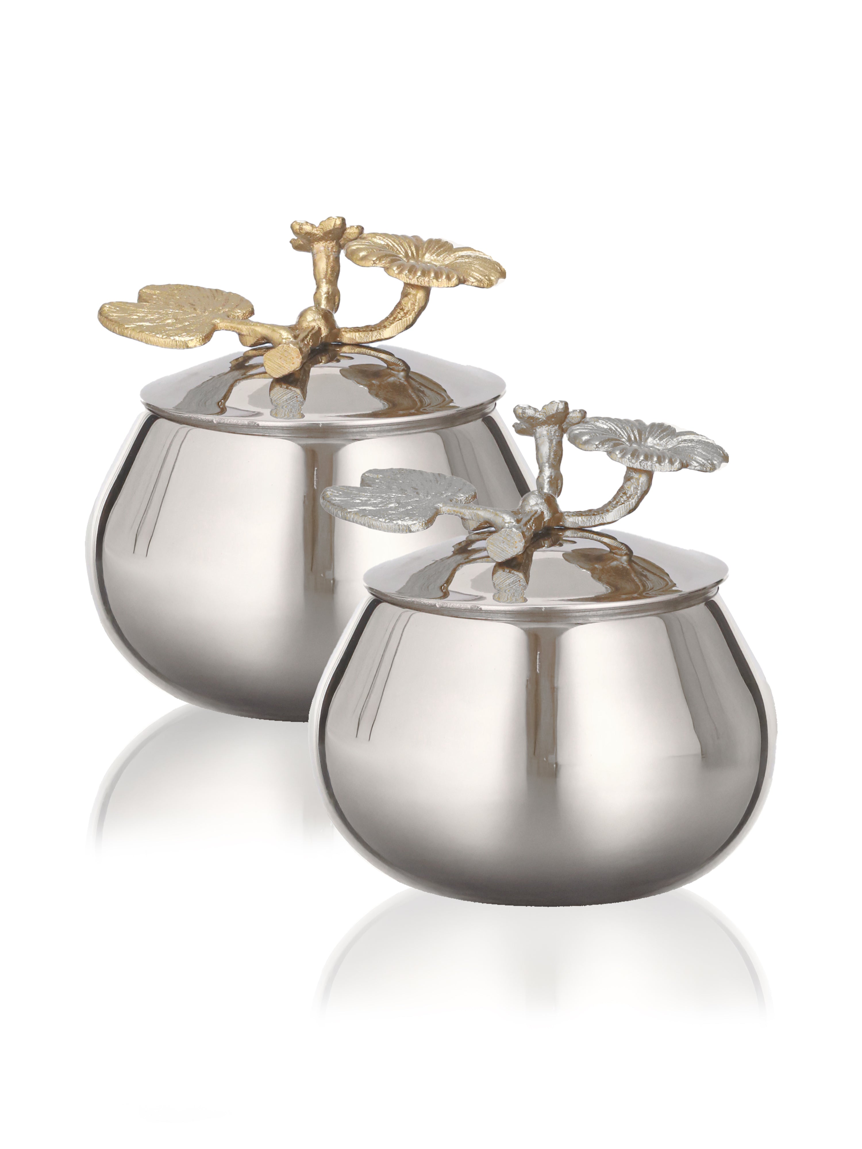 Aura Canisters -Silver & Gold (Pack of 2)