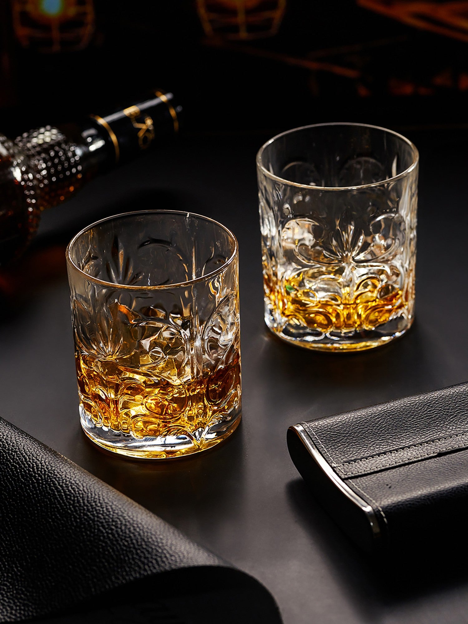 Luxury Crystal Old Fashioned Whiskey Glass (Pack Of 2)