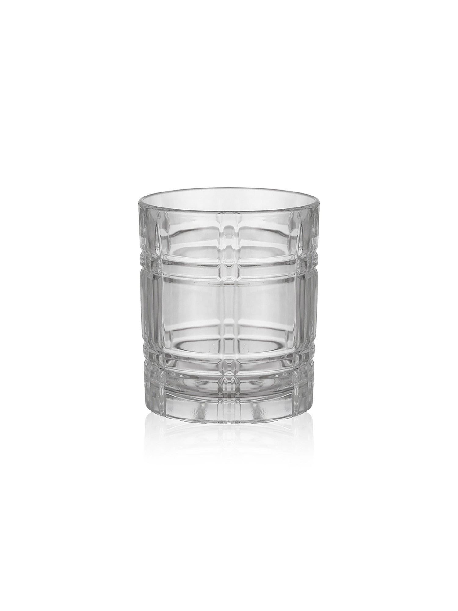 CRYSTAL GRIDLINE WHISKEY GLASS