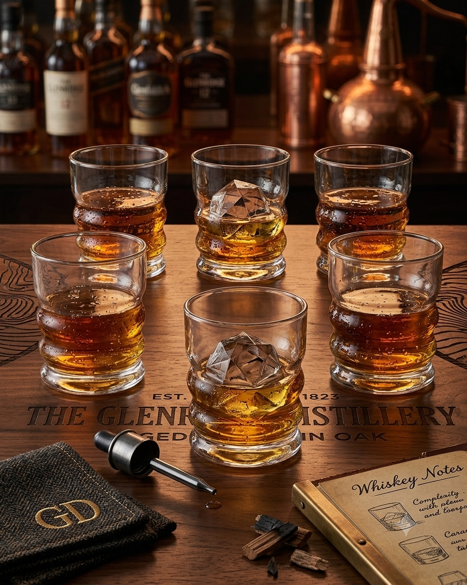 RINGS OF POWER WHISKEY GLASS - CRAFTED IN EUROPE