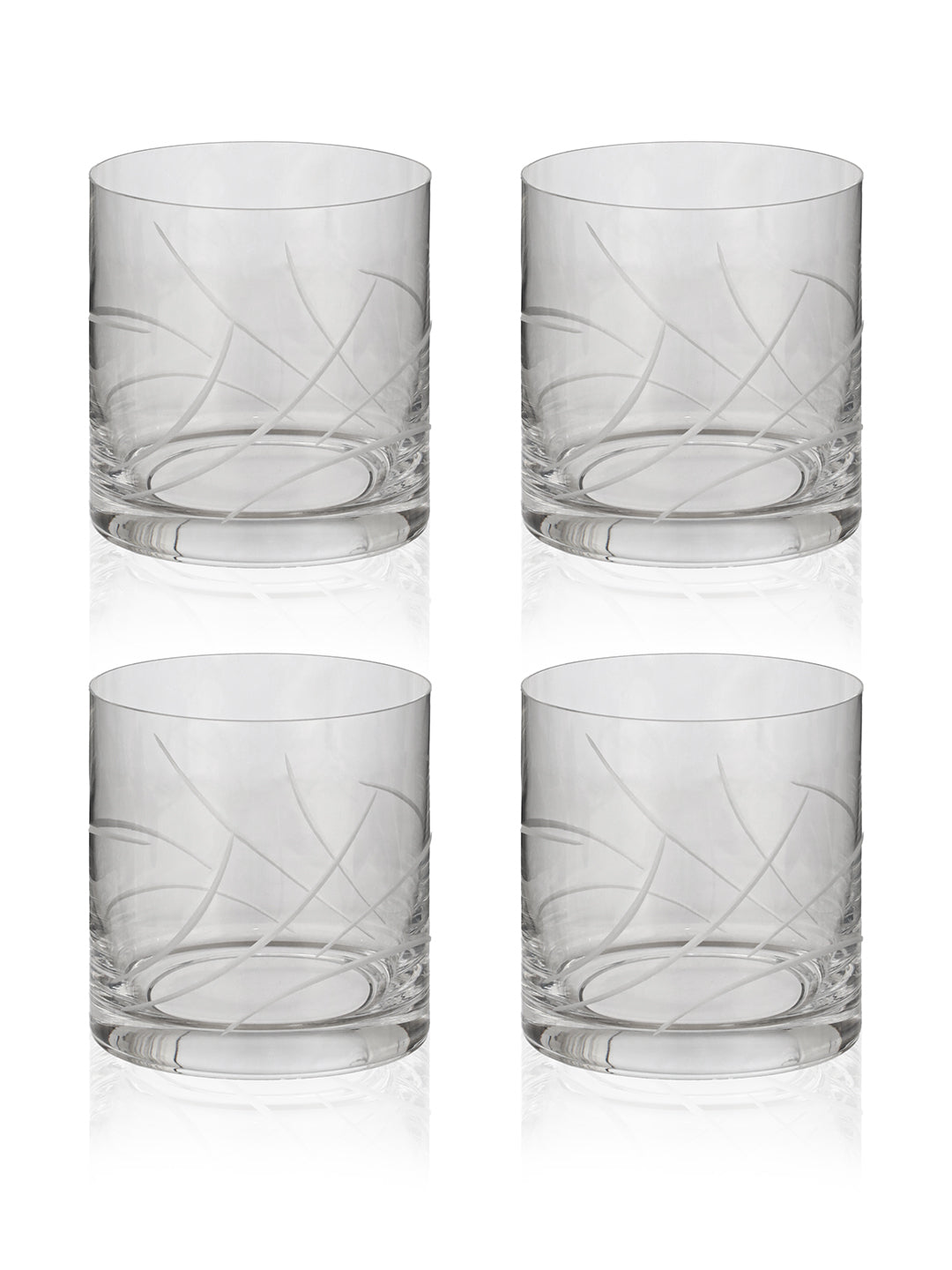 Abstract Gleam Whiskey Glass (Pack Of 6)