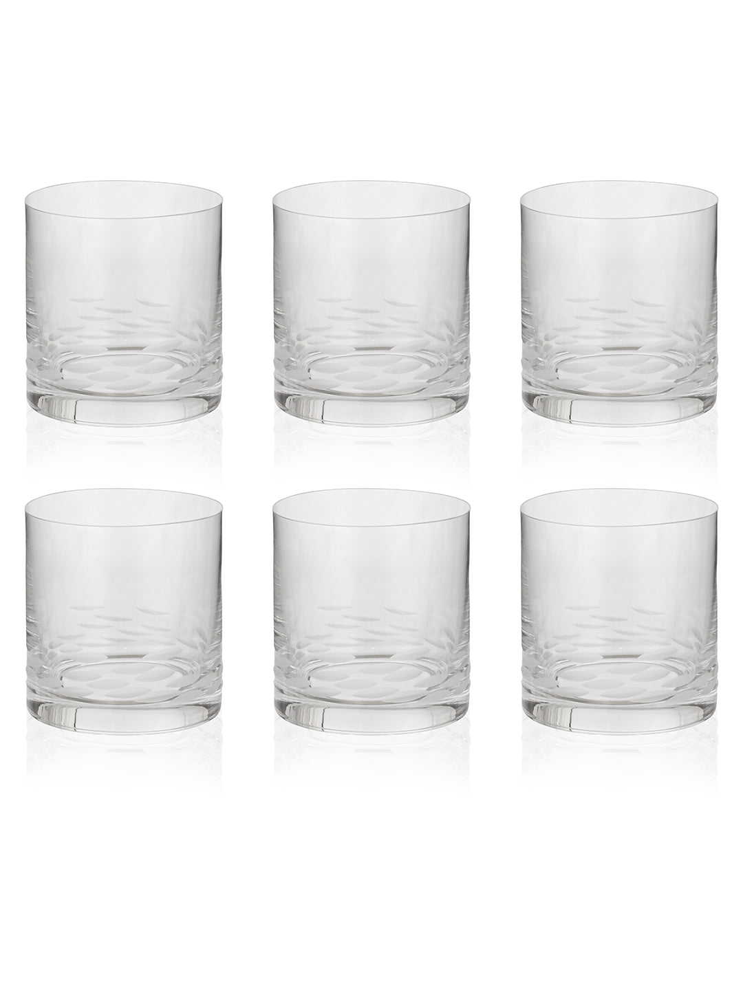 Cutwork Enigma Whiskey Glass (Pack Of 6)