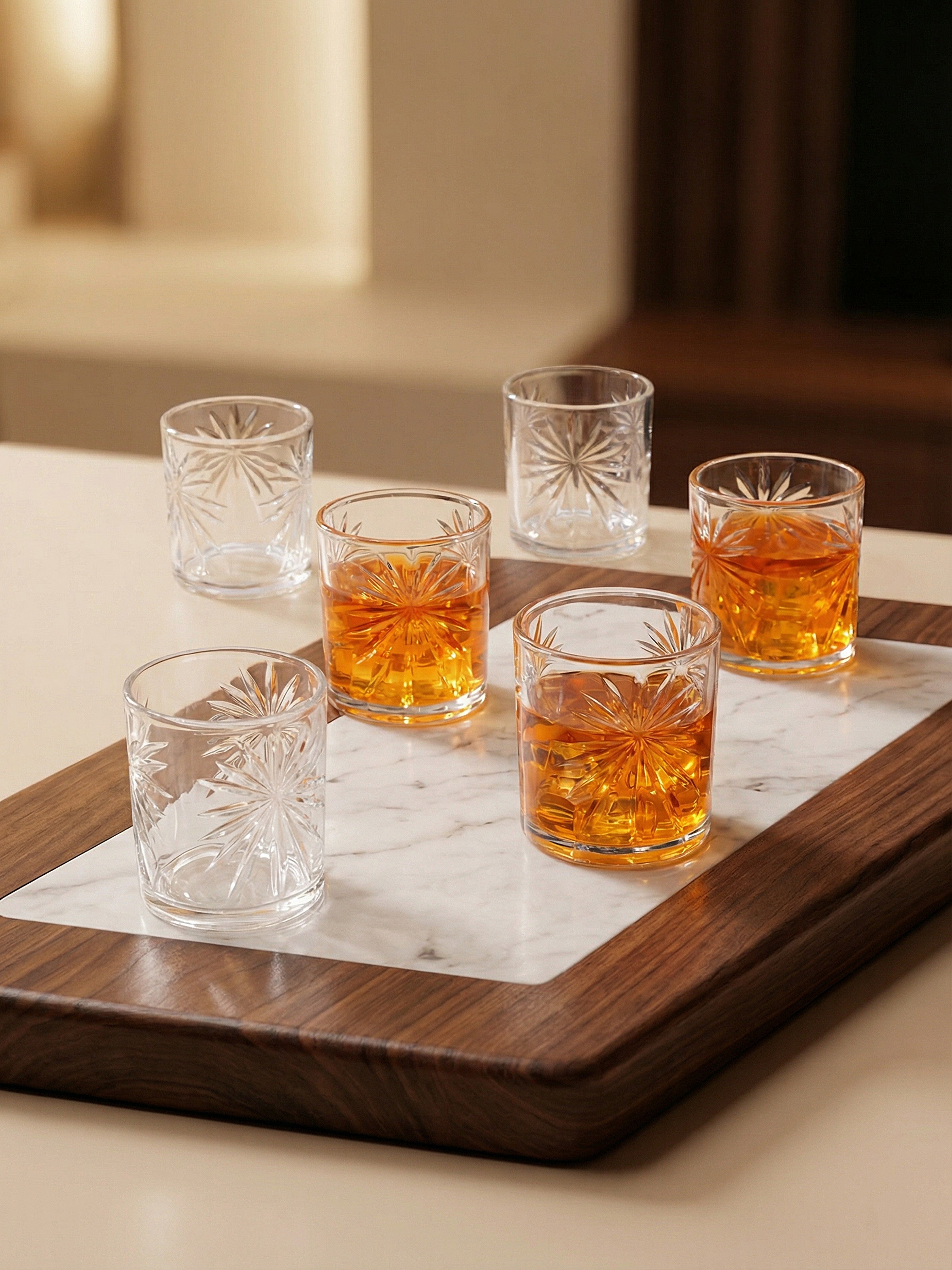 The Starlight Cut Whiskey Glass (Pack of 6)