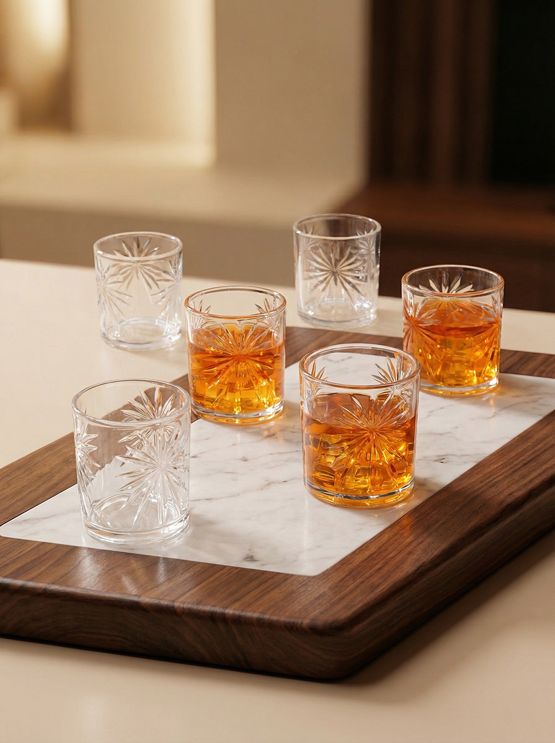 The Starlight Cut Whiskey Glass (Pack of 6)